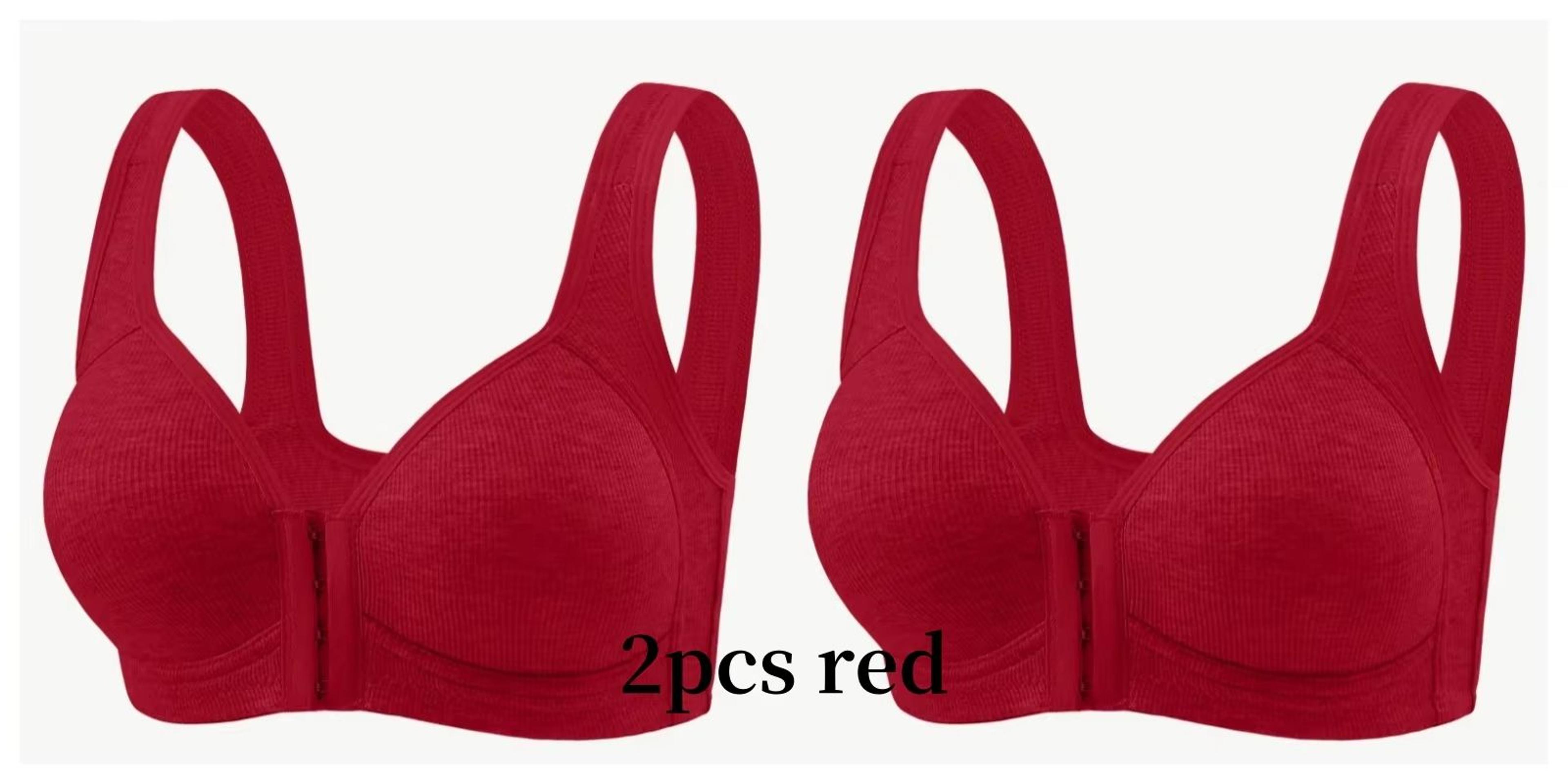 WireFree Front Closure Bra  WomenS Full Coverage Comfort Bra With Fixed Cups For Everyday Support 12