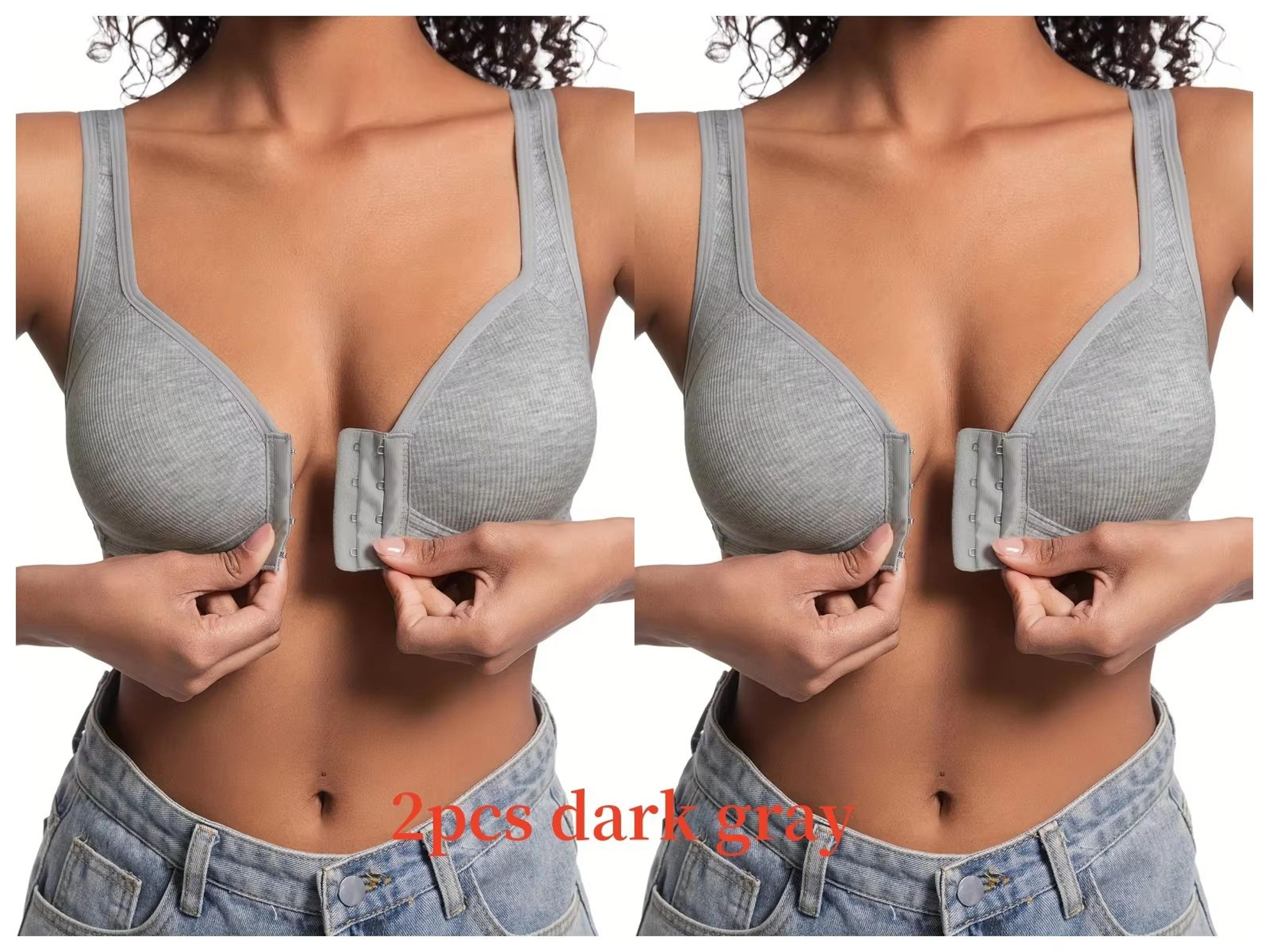 WireFree Front Closure Bra  WomenS Full Coverage Comfort Bra With Fixed Cups For Everyday Support 8