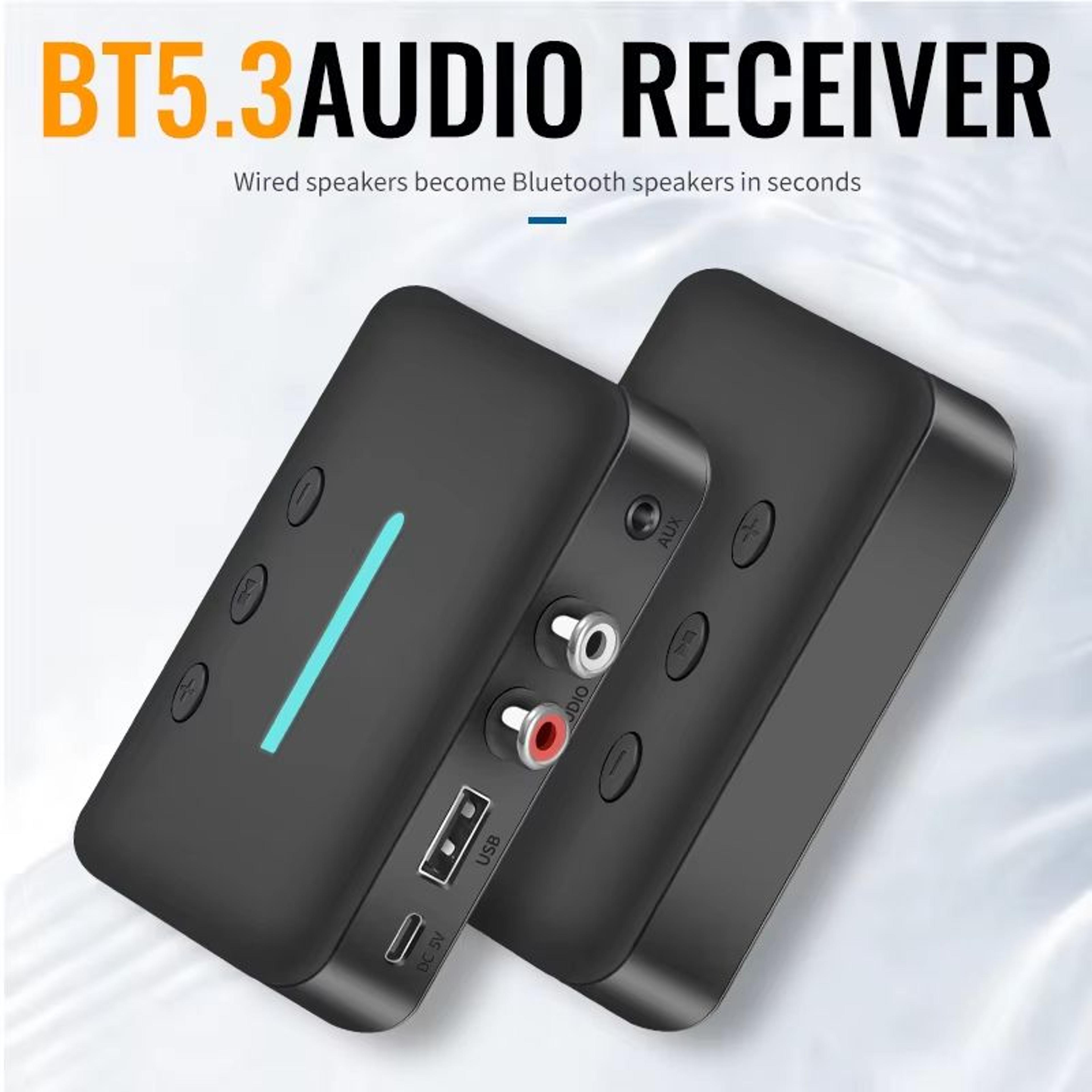 USB Bluetooth 53 Audio Receiver  Wireless Music Adapter With 35mm AUX  RCA UDisk Playback Stereo Hi 1