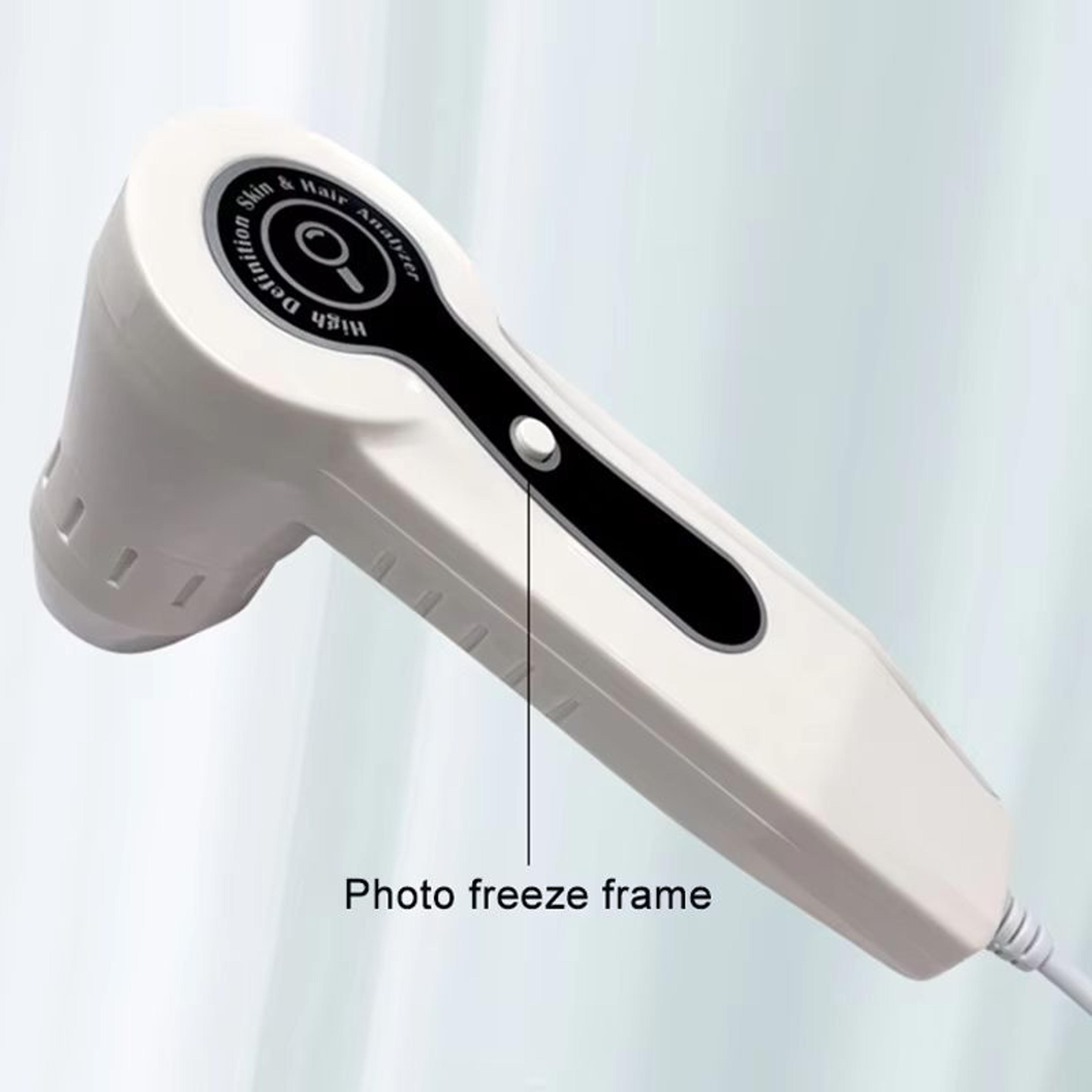 10-inch lcd hair and skin analyzer – digital microscope with 50x/200x magnification for scalp & follicle testing