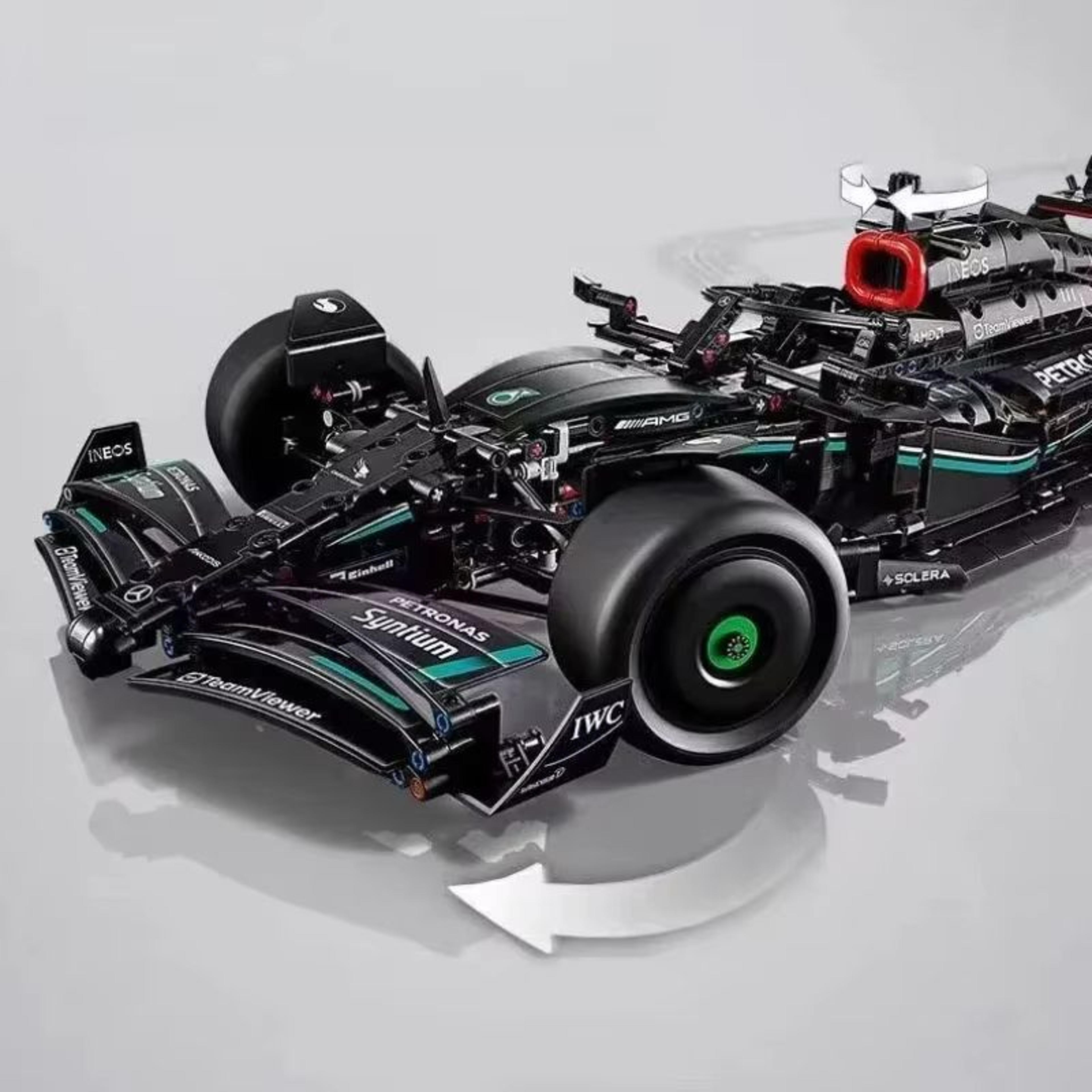 F1 W14 Race Car Building Blocks  1 To 8 Scale 1642PCS Technical Supercar Model Kit For Kids  Collec 1