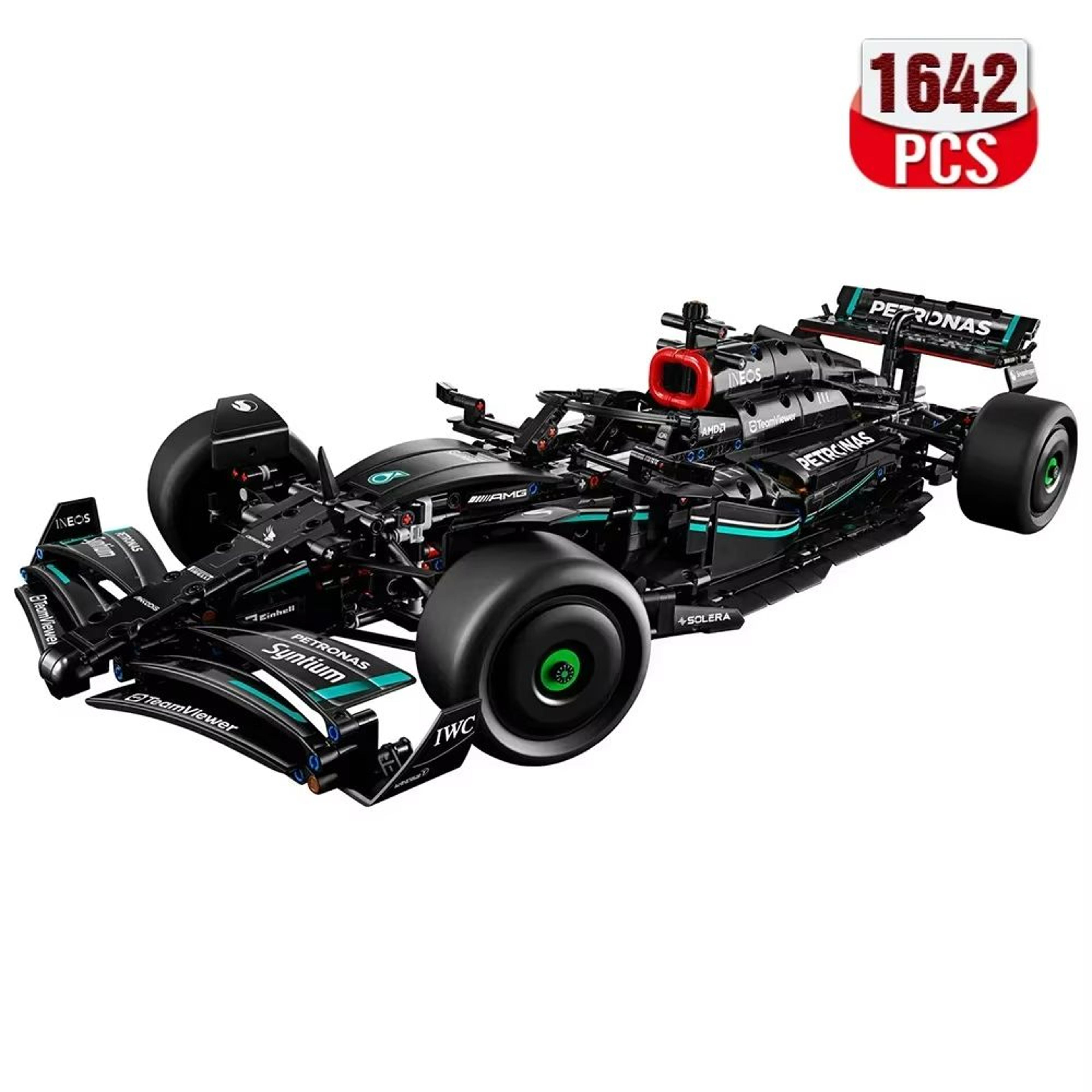 F1 W14 Race Car Building Blocks  1 To 8 Scale 1642PCS Technical Supercar Model Kit For Kids  Collec 8