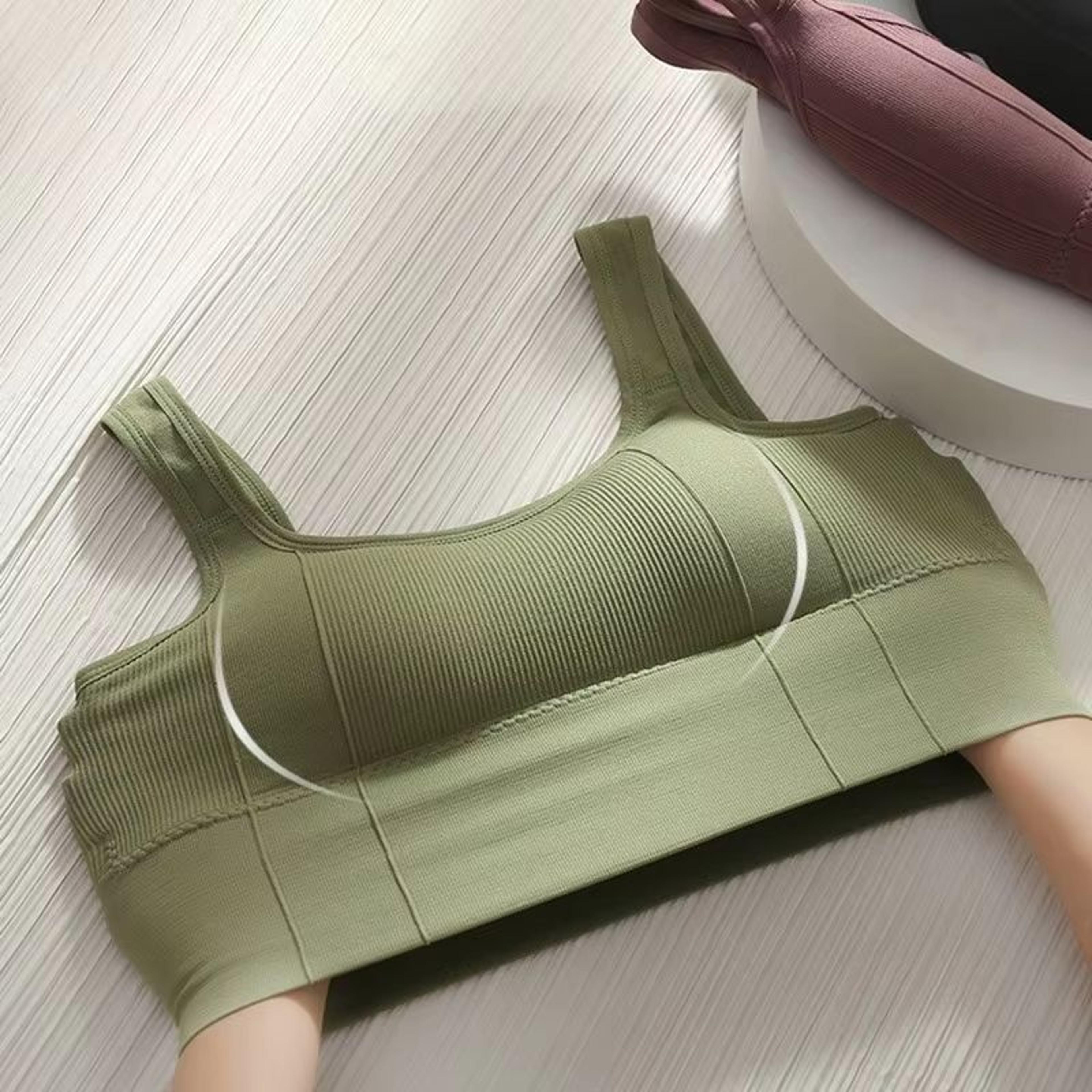 Seamless Push Up Sports Bra  Breathable AntiSweat Yoga Bra For Women Shockproof Workout Crop Top 3
