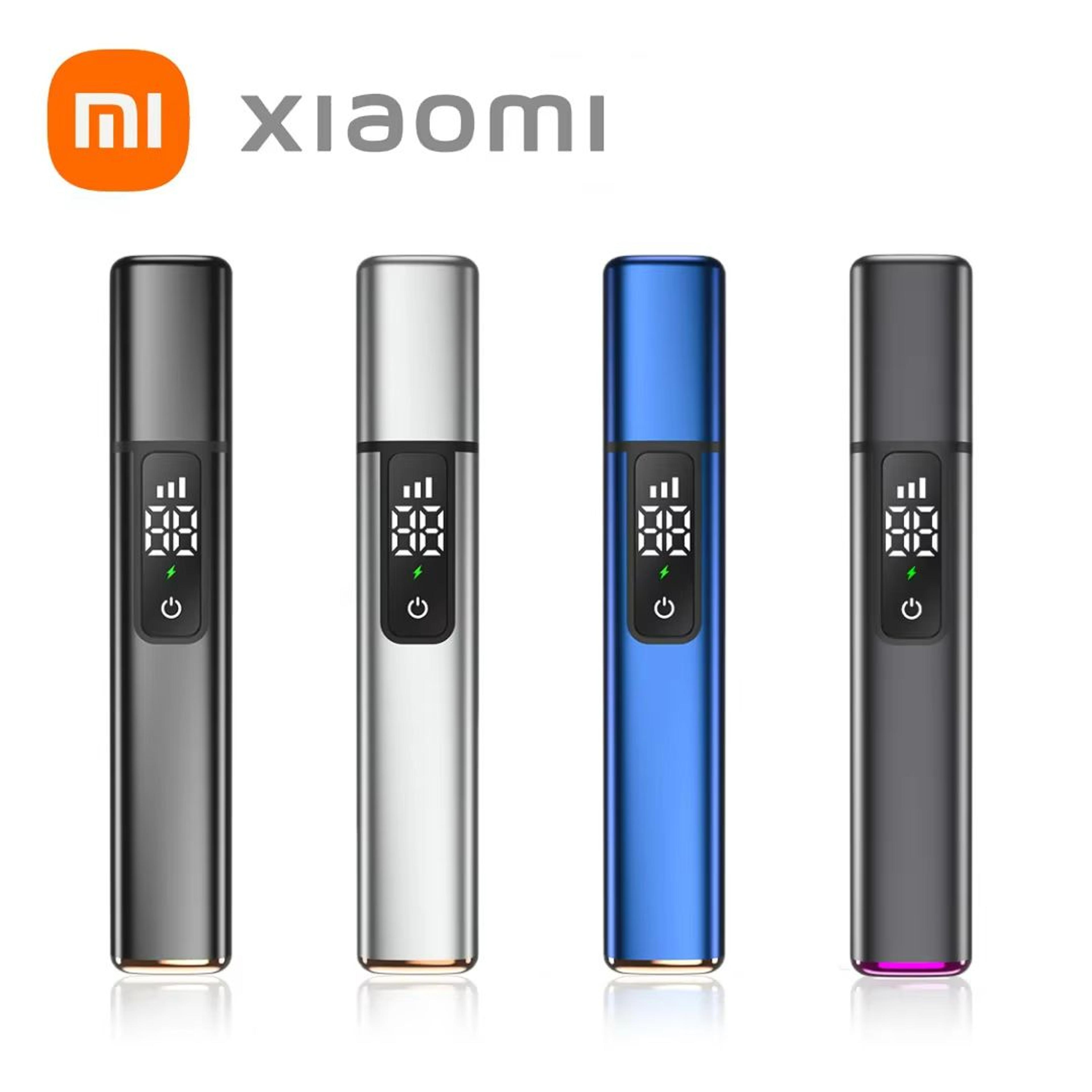 xiaomi rechargeable nose and ear hair trimmer – touch screen portable grooming clipper with type-c fast charging