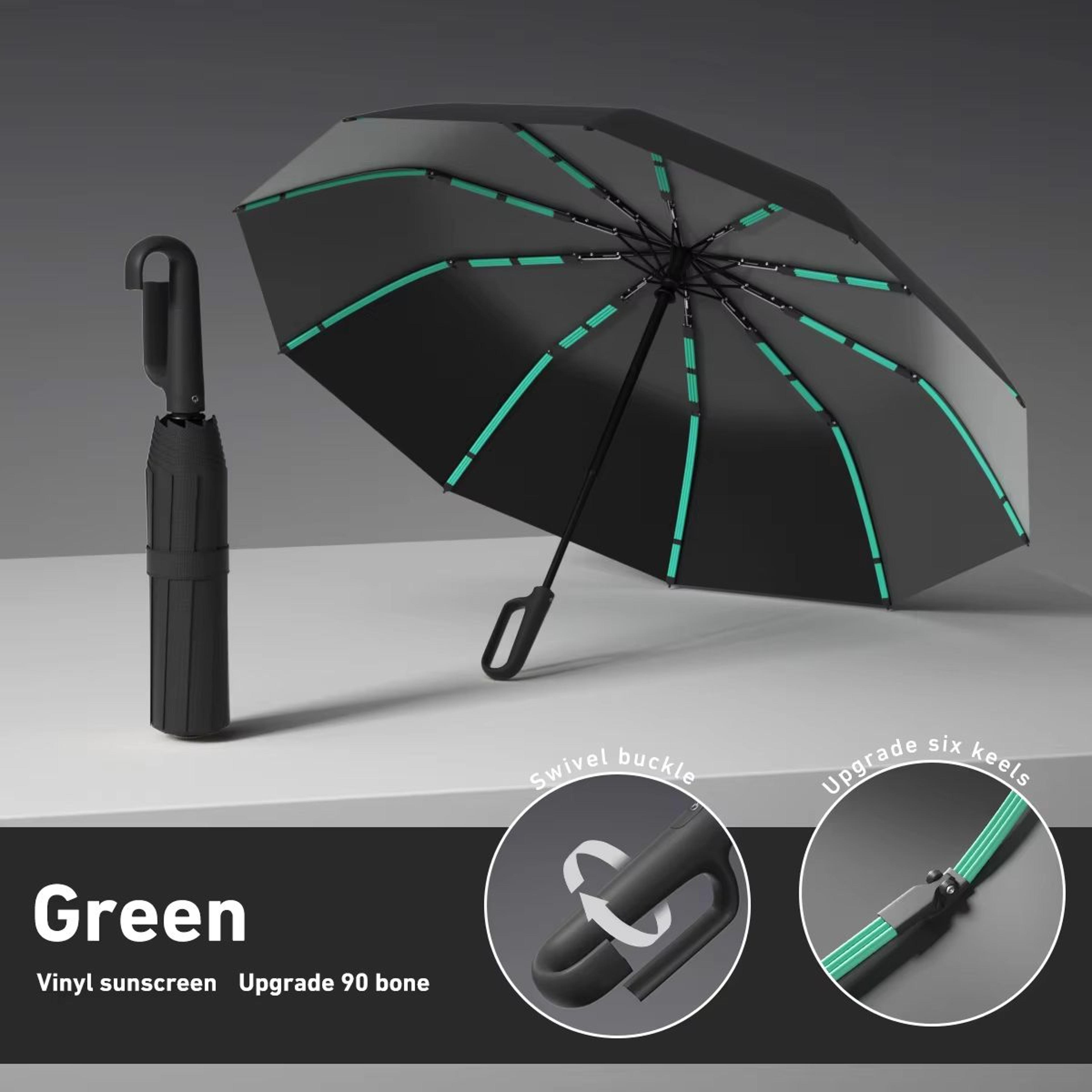 Automatic Folding Umbrella  Windproof DoubleLayer Portable And Sturdy Design For Men And Women 10