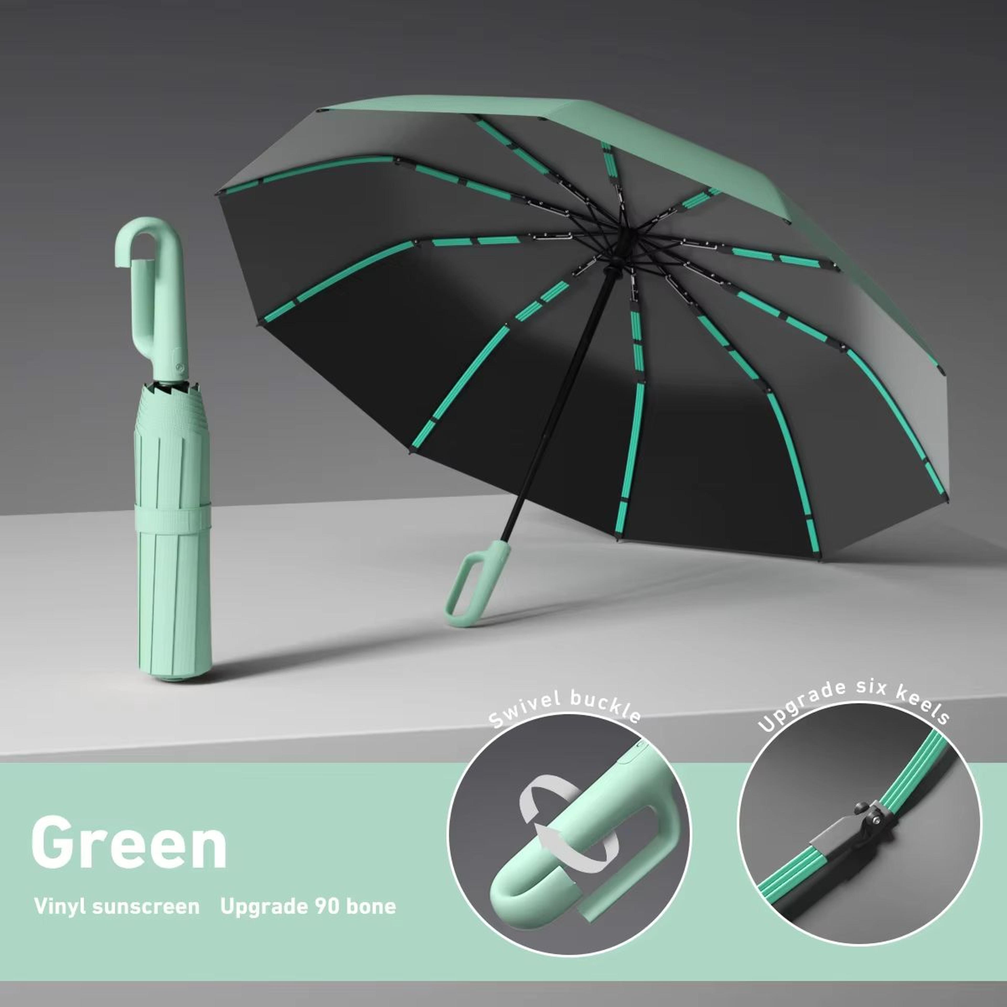 Automatic Folding Umbrella  Windproof DoubleLayer Portable And Sturdy Design For Men And Women 18