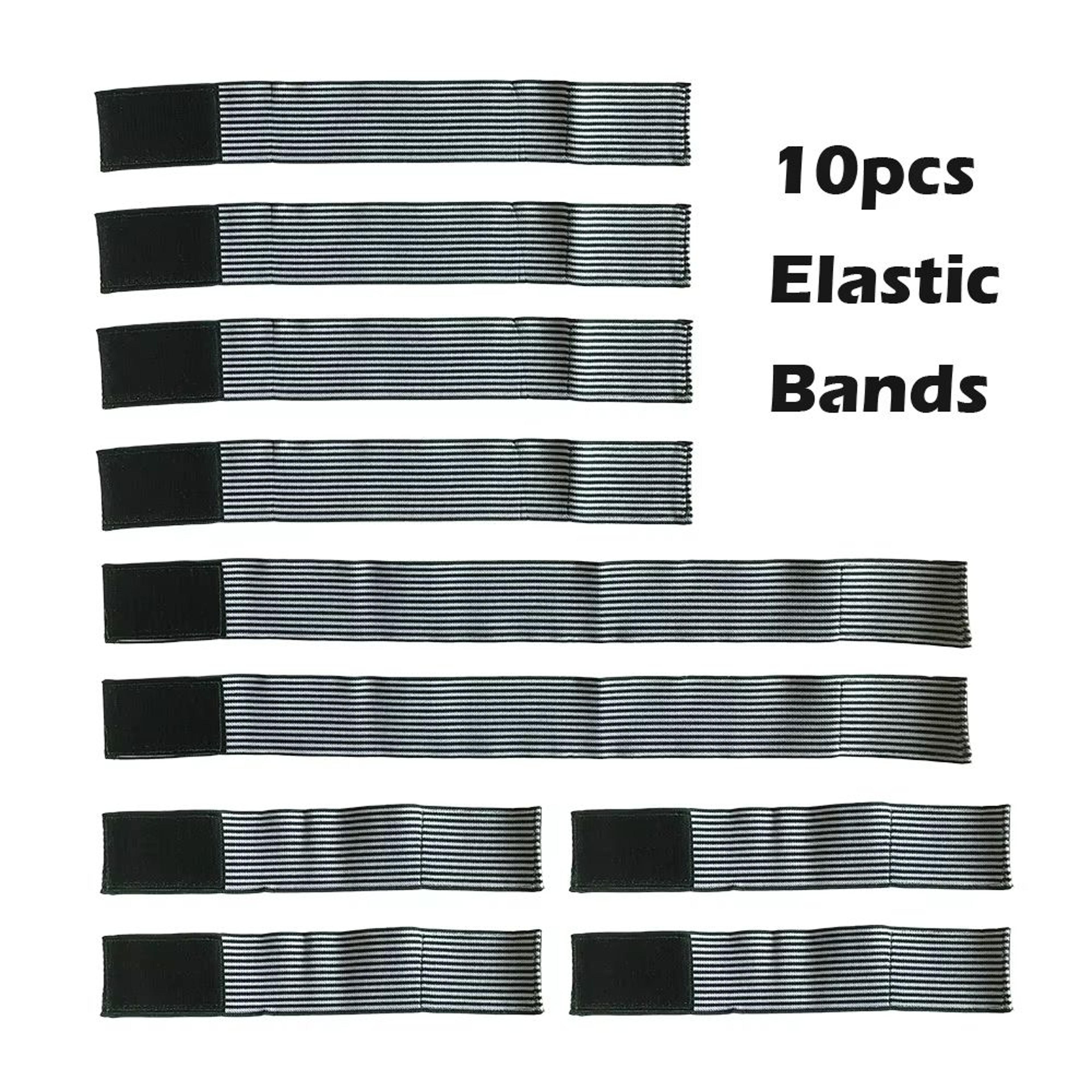 Adjustable Elastic Electrode Pad Straps  10pcs Conductive Silicone Bands For EMS And TENS Therapy 2