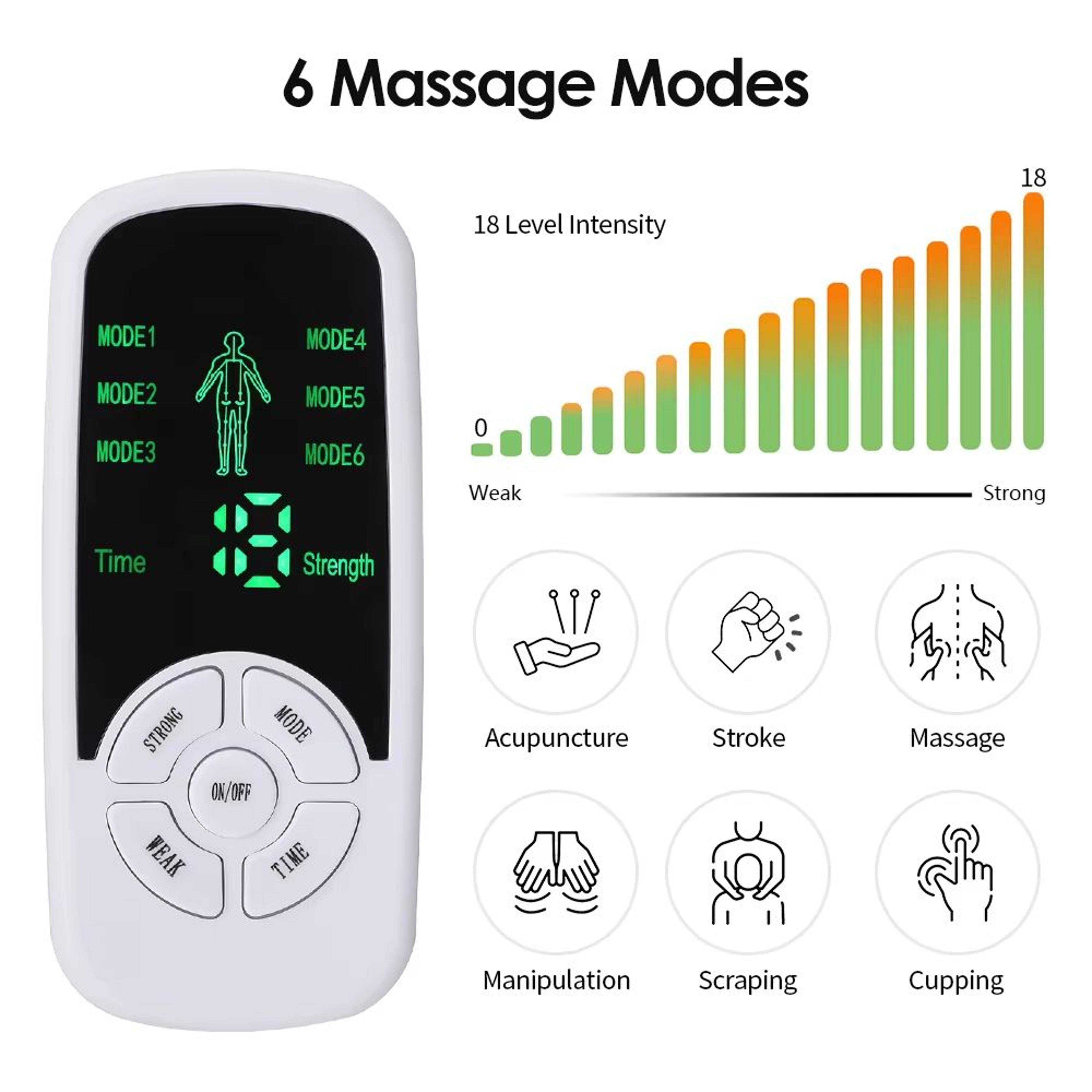 Electric Muscle Stimulator Tens Unit Body Massager For Back Neck And Physiotherapy 4