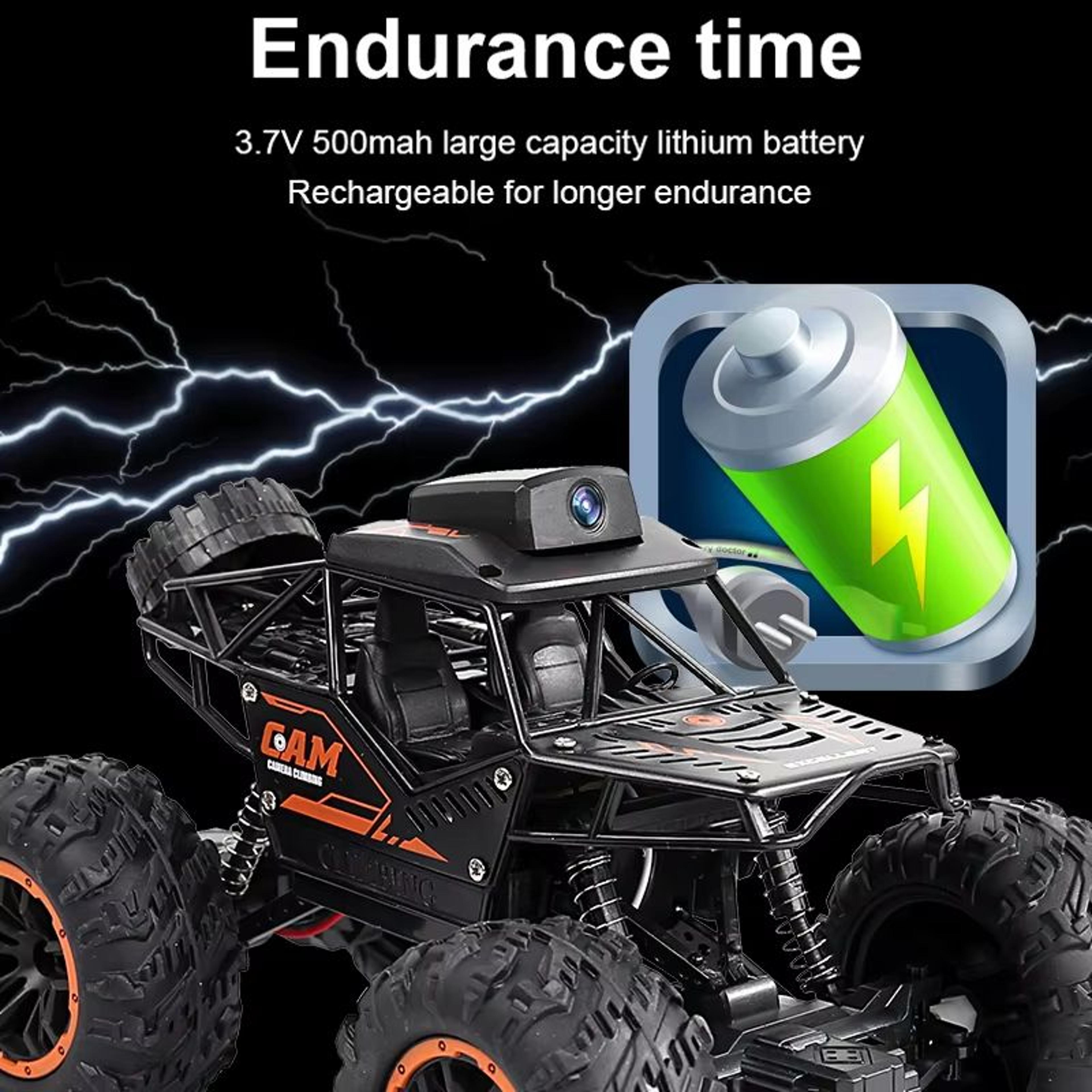 RC Car With HD Camera And WiFi FPV Remote Control Stunt SUV 118 Scale 1