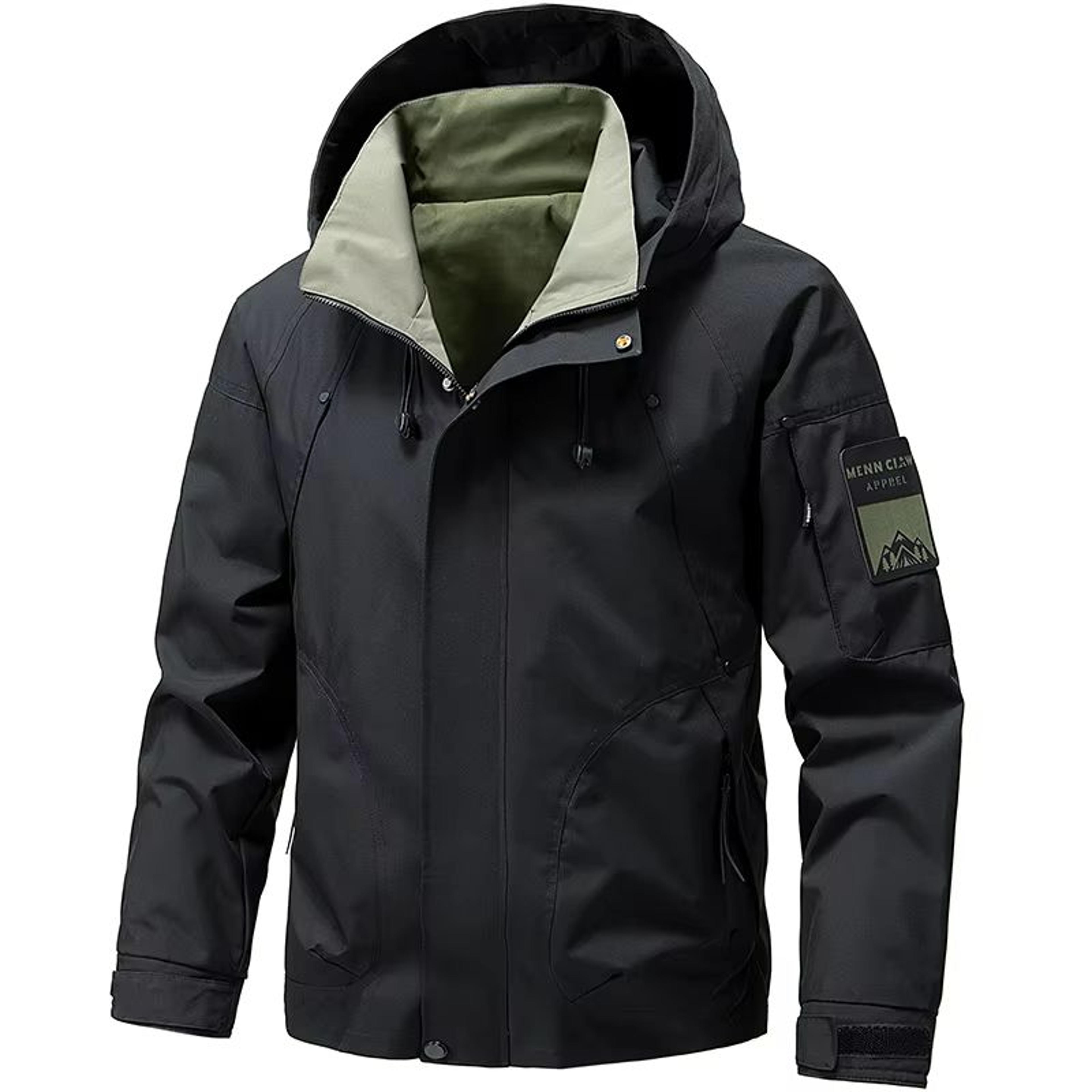 Mens Waterproof Softshell Hiking Jacket  Lightweight Hooded Outdoor Windbreaker For Spring  Autumn 6