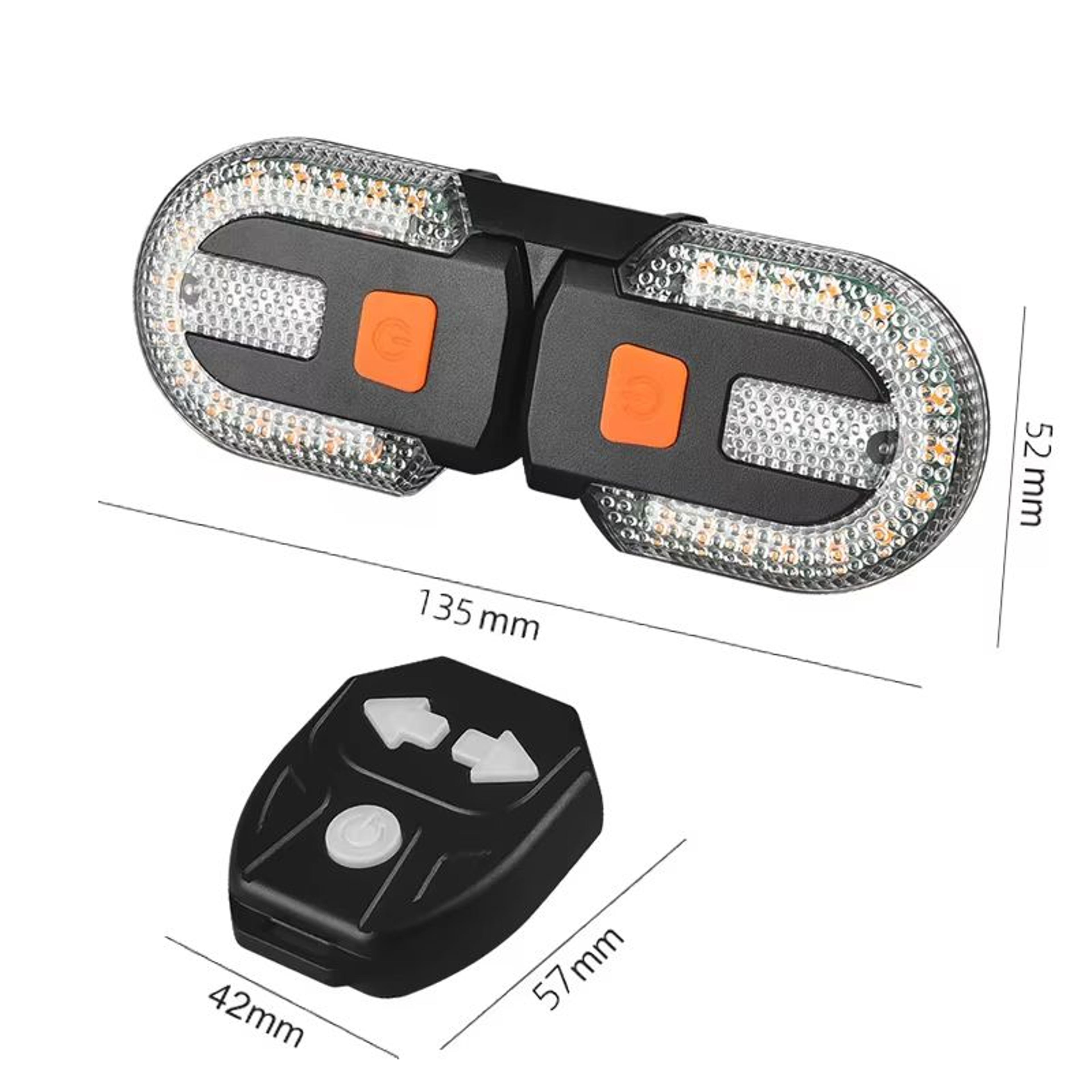 Wireless Bike Turn Signal Rear Light With Remote Control 6
