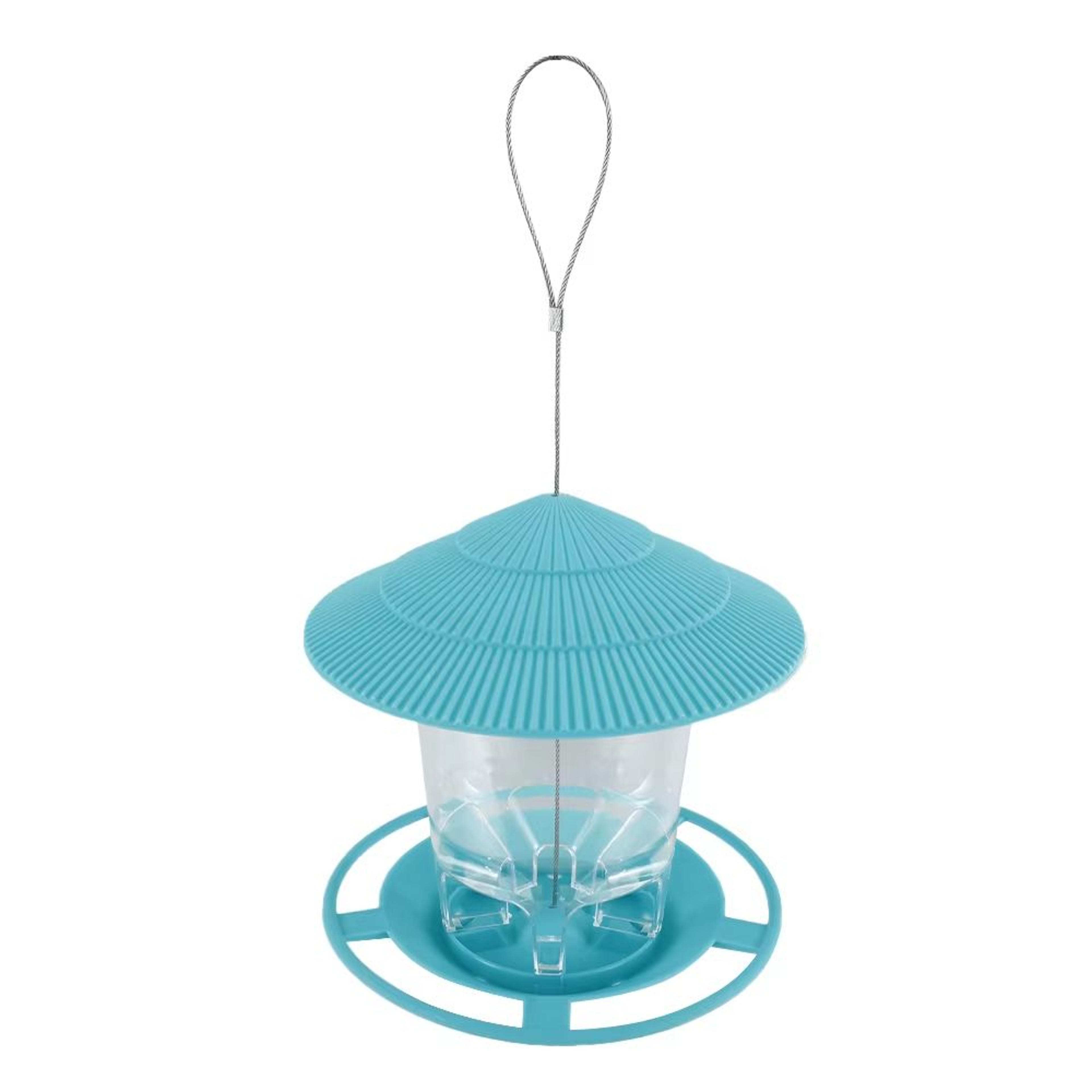 Automatic MultiHole Outdoor Bird Feeder Nut Dispenser 7