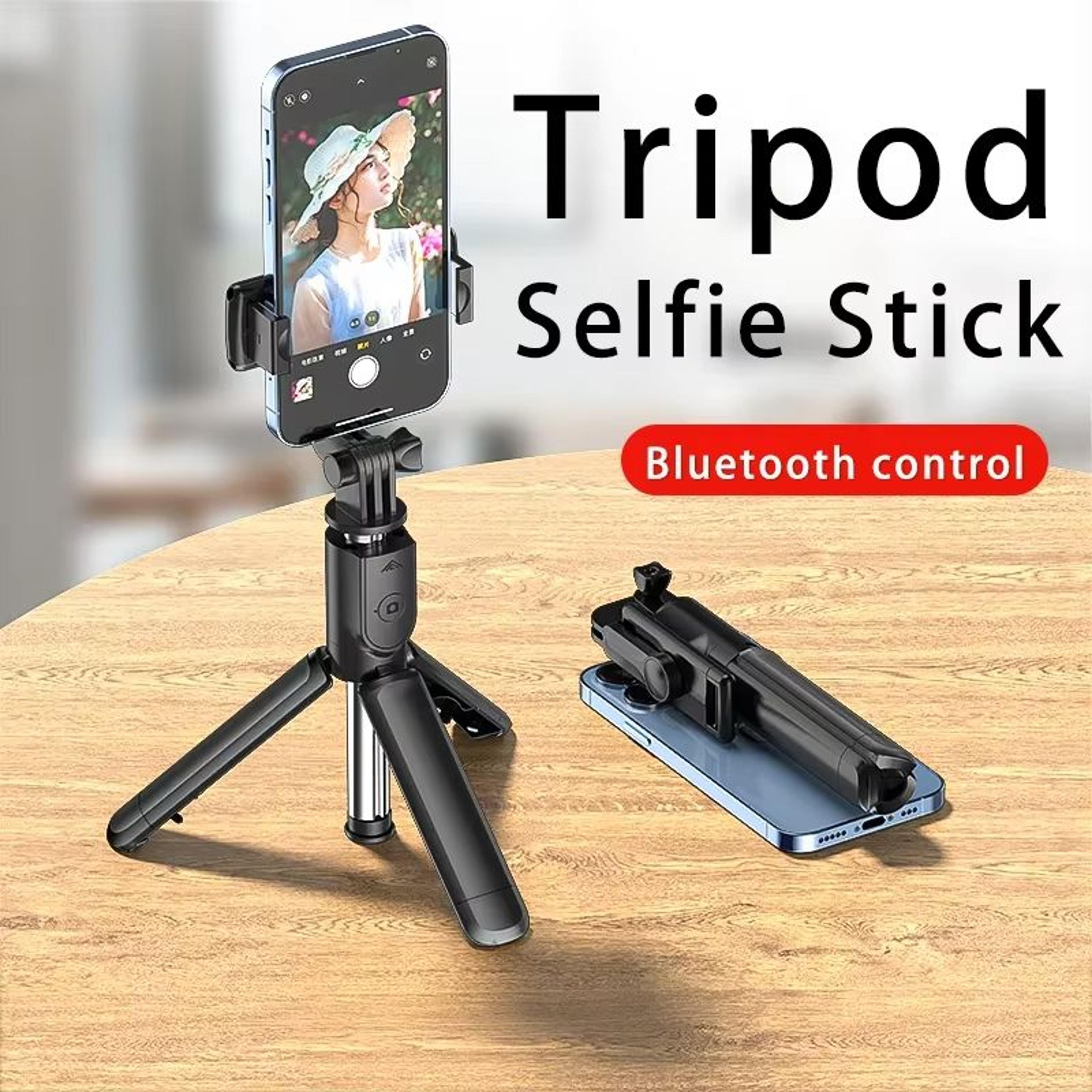 bluetooth wireless selfie stick with tripod – extendable monopod and remote shutter for iphone & android