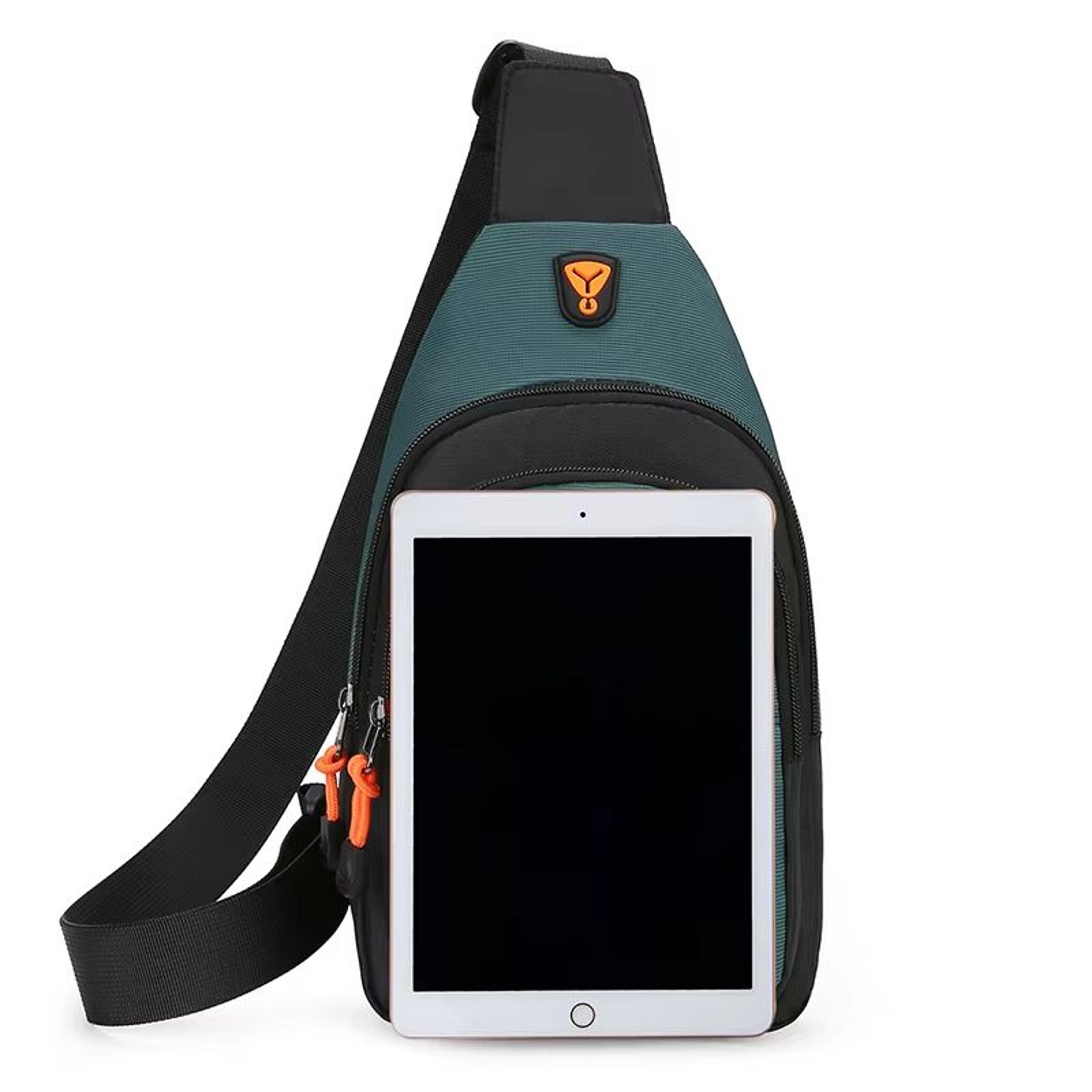 Mens Waterproof Crossbody Bag  Outdoor Hiking Cycling  Travel Chest Shoulder Backpack 2