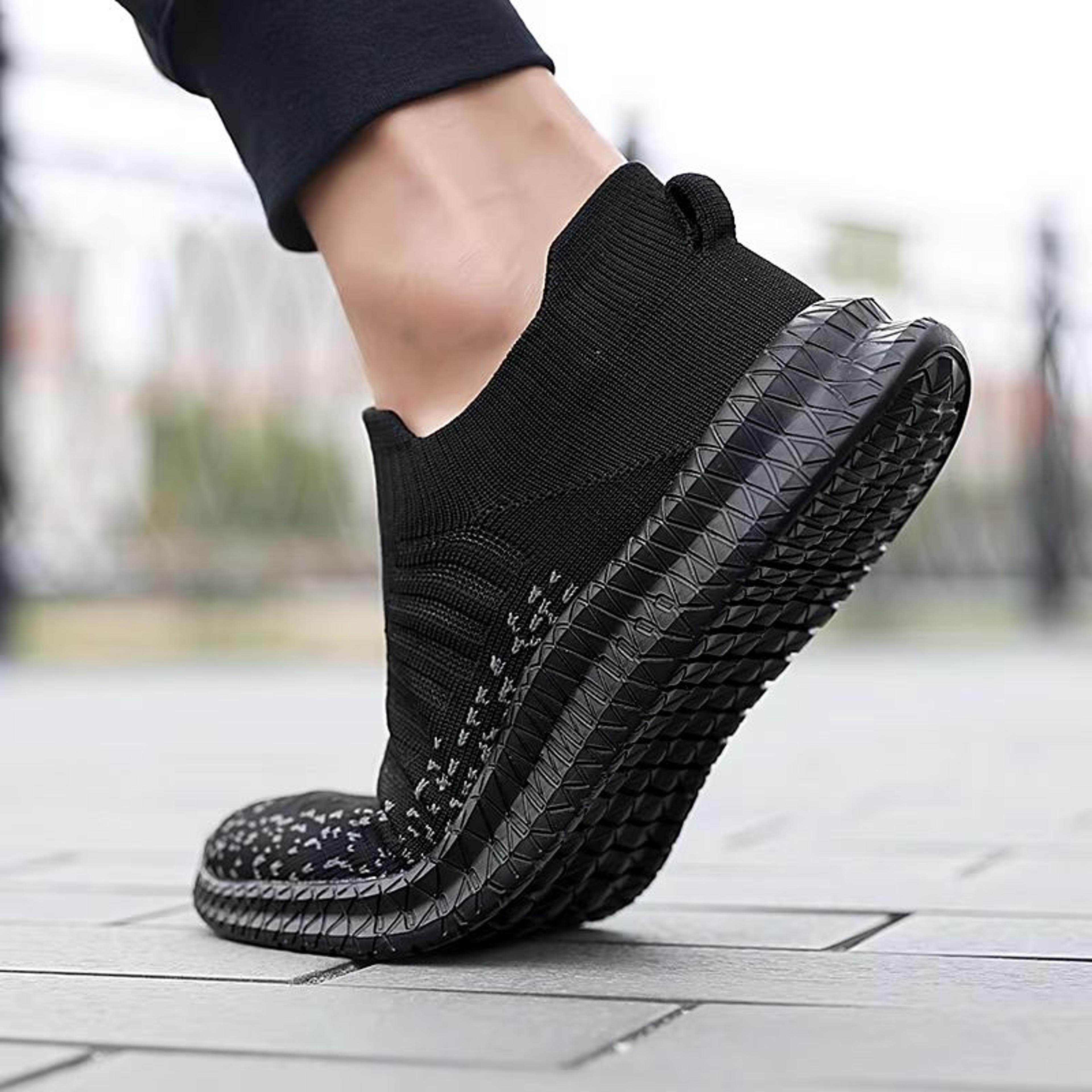 Mens Breathable Casual Shoes  Lightweight SlipOn Walking Sneakers With AntiSlip Sole 4