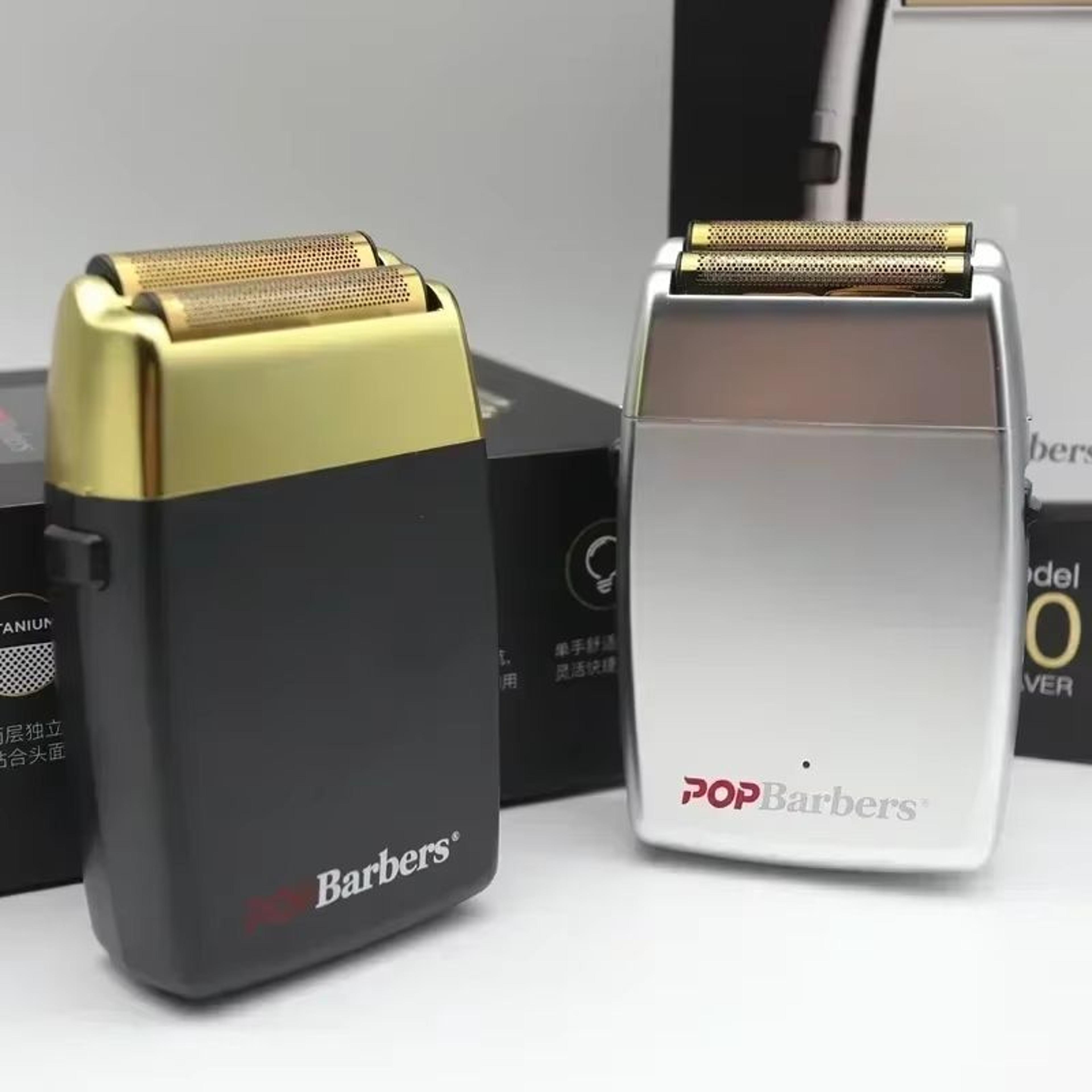 POP Barbers P620 Professional Electric Beard Trimmer  Double Foil Shaver  USB Rechargeable Hair Cut 5
