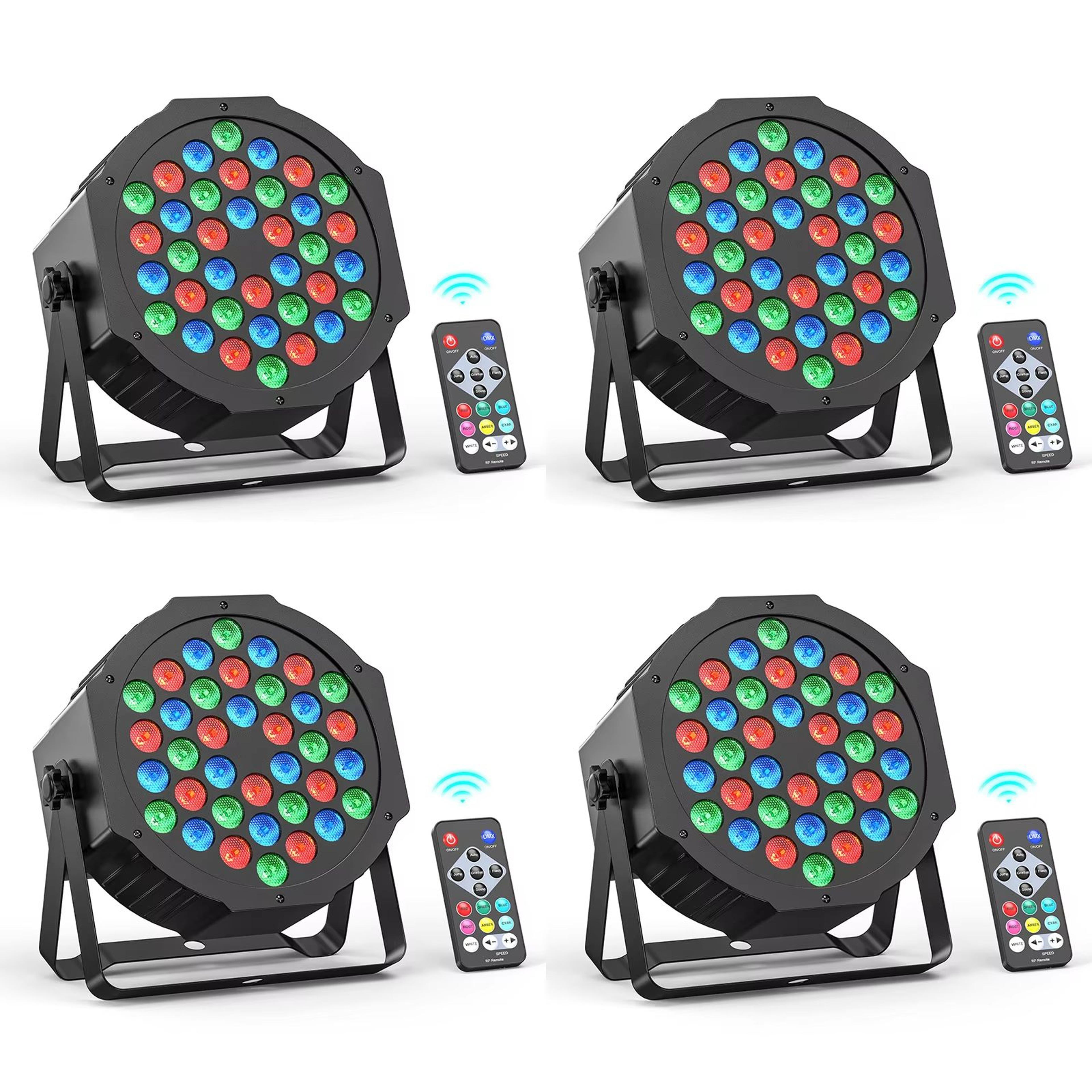 Somspot RGB Par Stage Lights  36 LED DMX  Remote Control Lighting For Parties Weddings  Live Events 6
