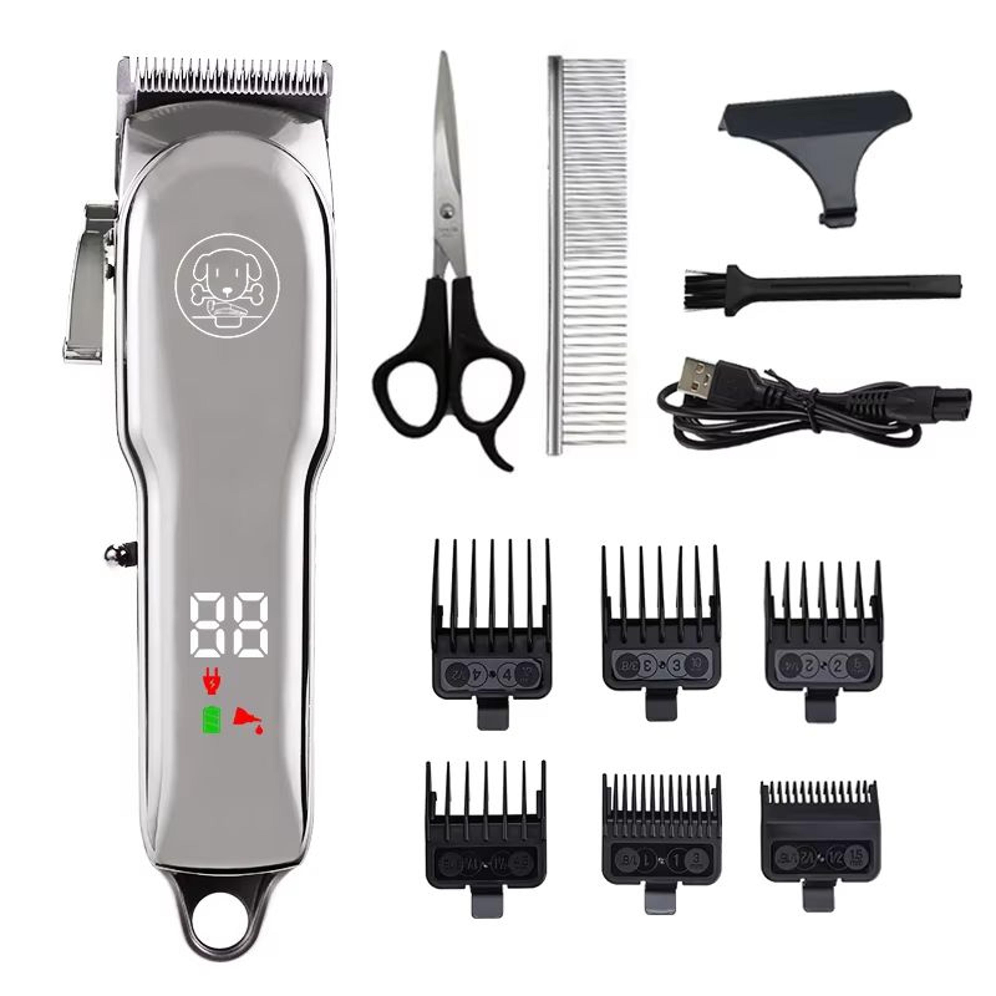 Professional Pet Grooming Clipper  Quiet Dog Hair Trimmer And Cat Shaver With Complete Grooming Kit 9