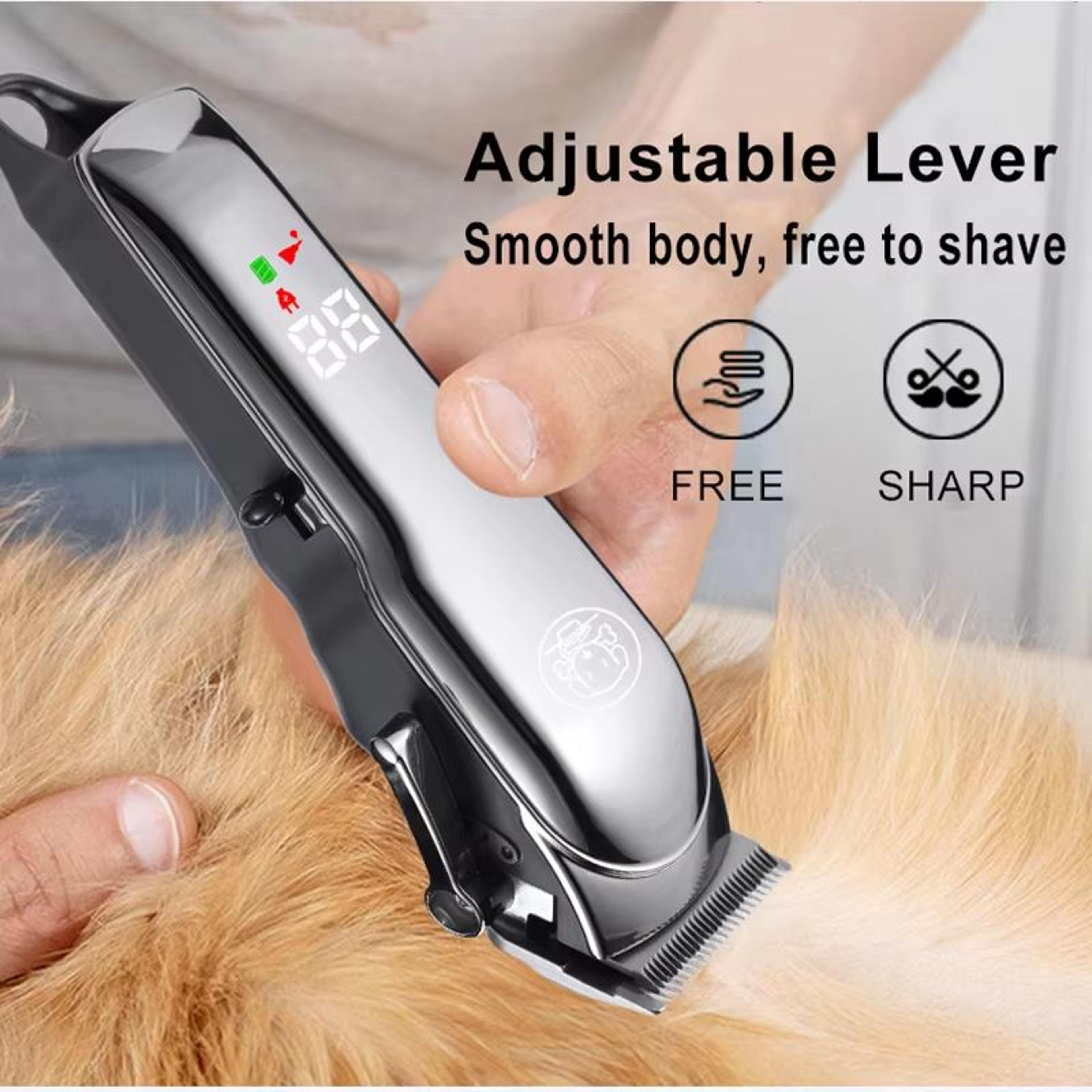Professional Pet Grooming Clipper  Quiet Dog Hair Trimmer And Cat Shaver With Complete Grooming Kit 11