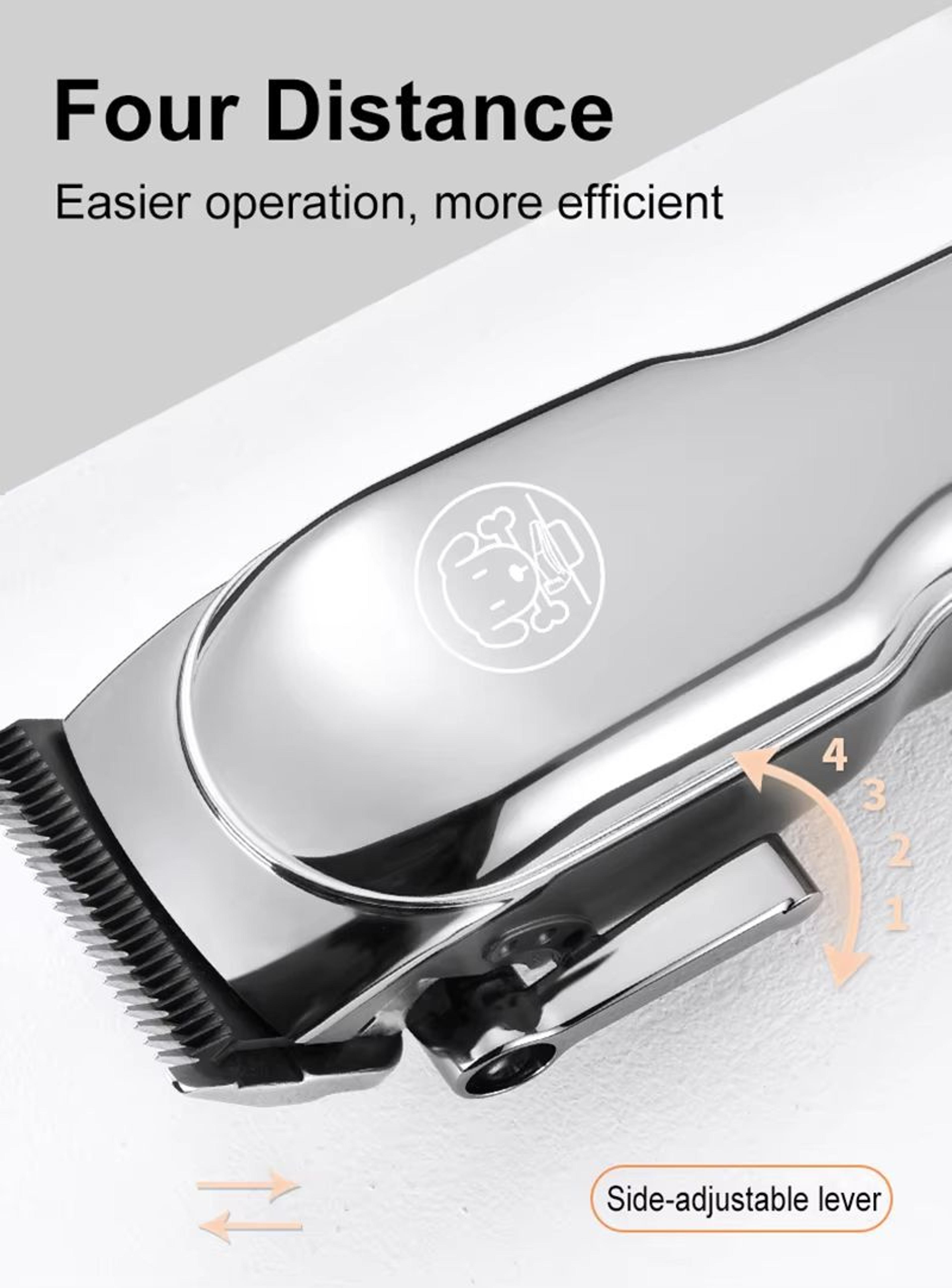Professional Pet Grooming Clipper  Quiet Dog Hair Trimmer And Cat Shaver With Complete Grooming Kit 12