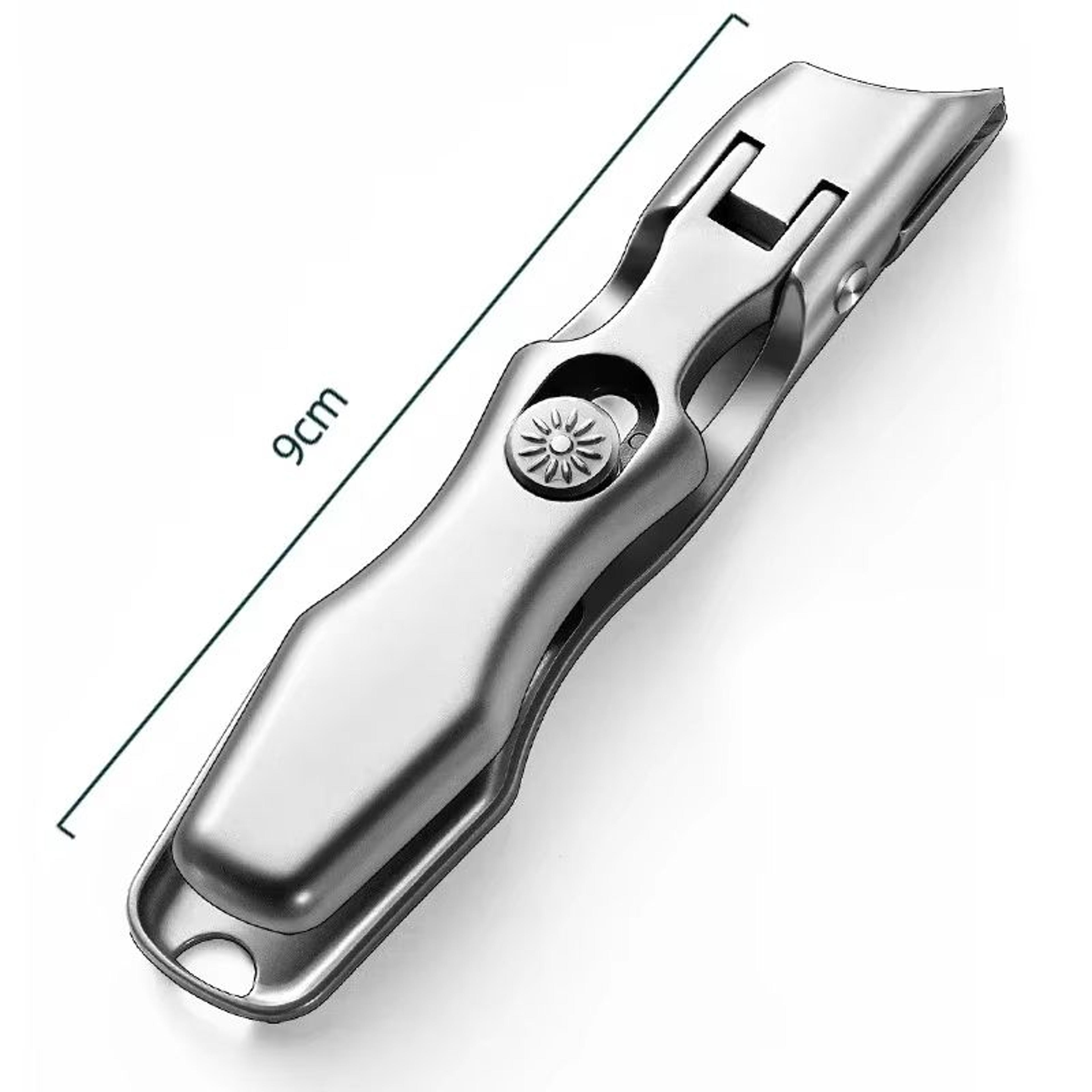 AntiSplash Thick Toenail Clippers  Large Opening Curved Nail Cutter For Precise Manicures 6
