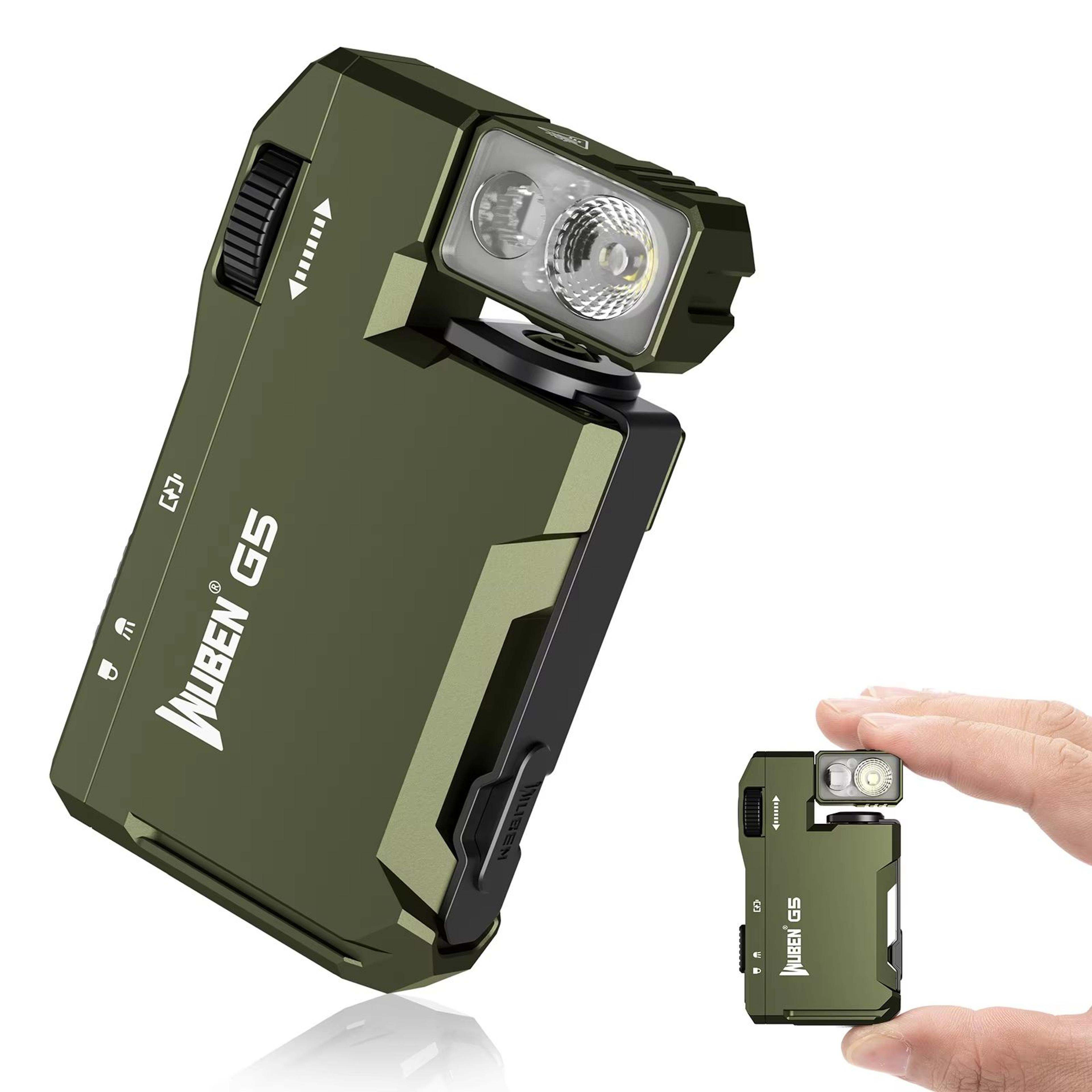 WUBEN G5 Rechargeable EDC Flashlight  400 Lumens Mini Pocket Torch With RGB Light 6