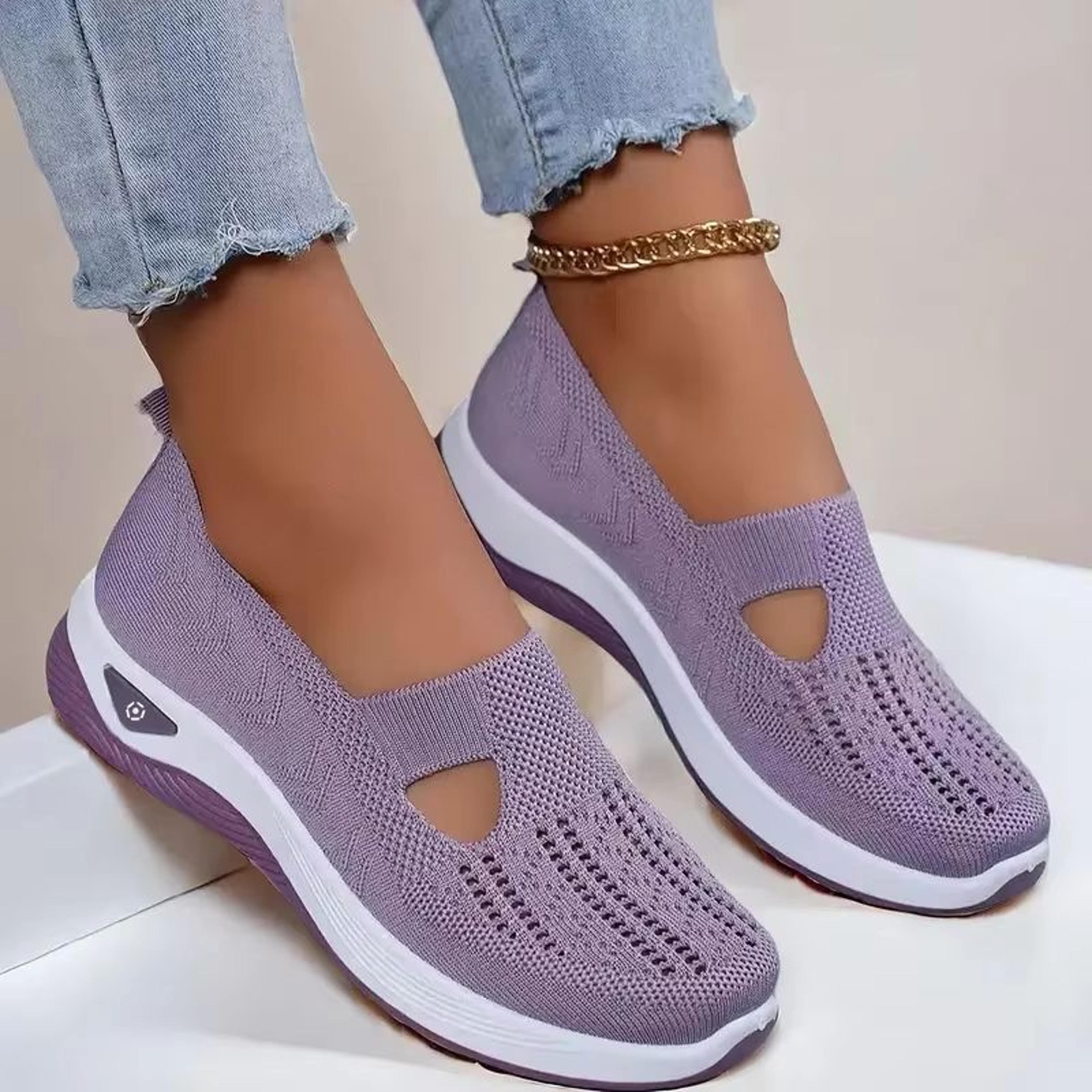Womens Breathable Walking Shoes  Soft Bottom Casual AntiSlip Summer Footwear 2