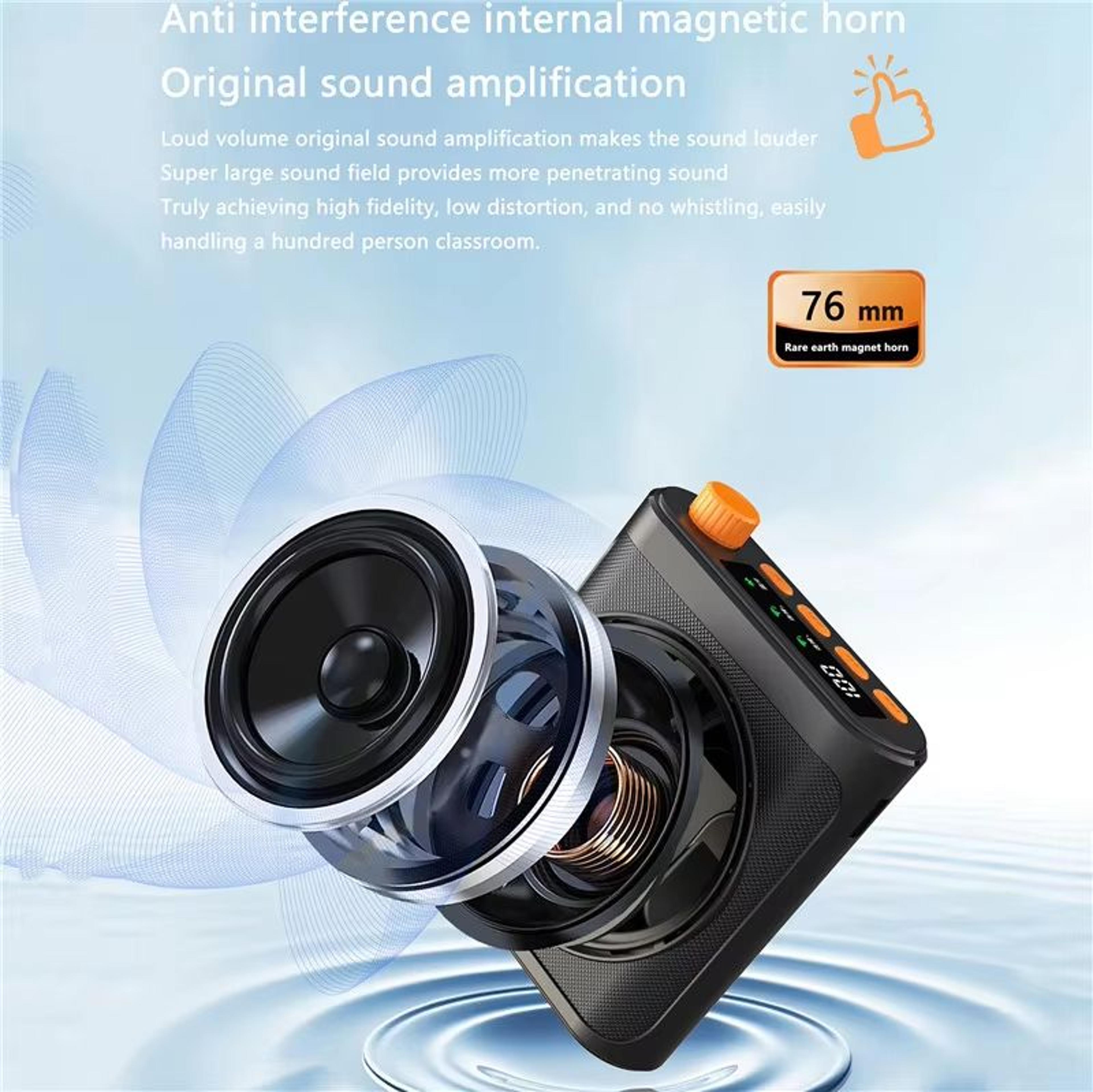 Portable Bluetooth Voice Amplifier With Lavalier Microphone 3