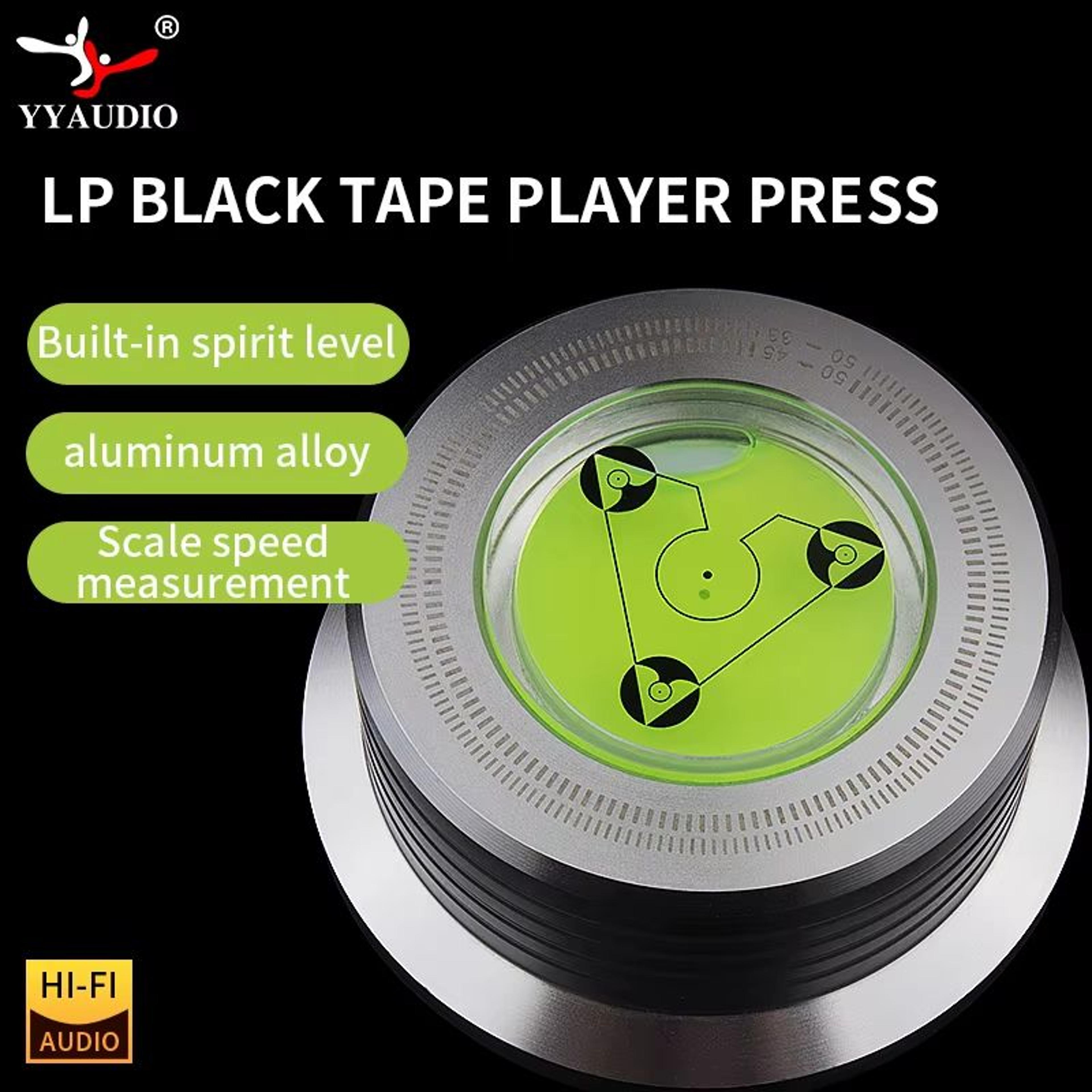 Universal Turntable Stabilizer Weight  Aluminum Alloy LP Record Clamp With Level For Vinyl Players 0