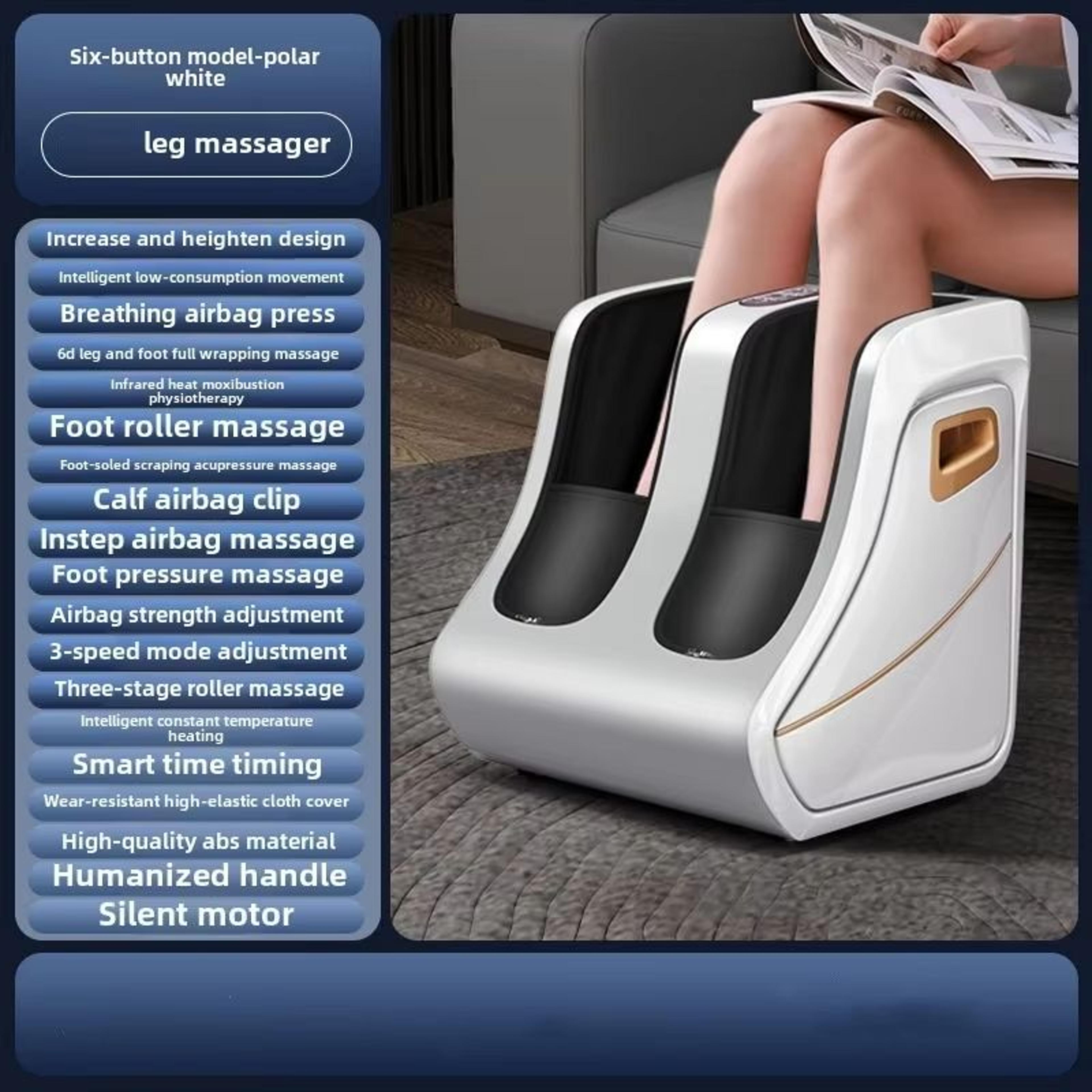 Foot And Calf Massager With Heat  Shiatsu Deep Kneading Compression And Circulation Relief For Men  8