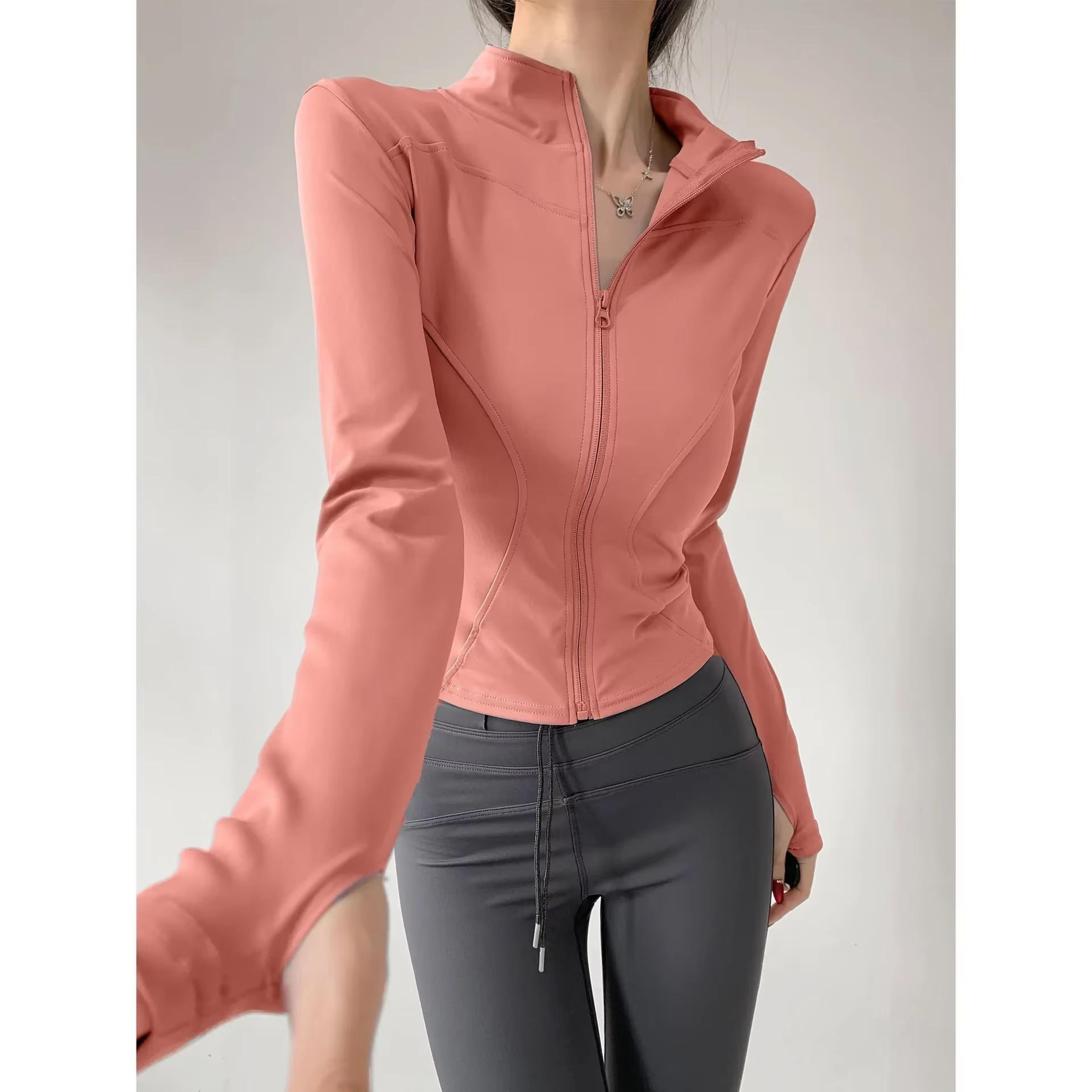 Womens QuickDry Yoga Jacket  Lightweight Zipper Sports Coat For Running Training  Everyday Fitness  6