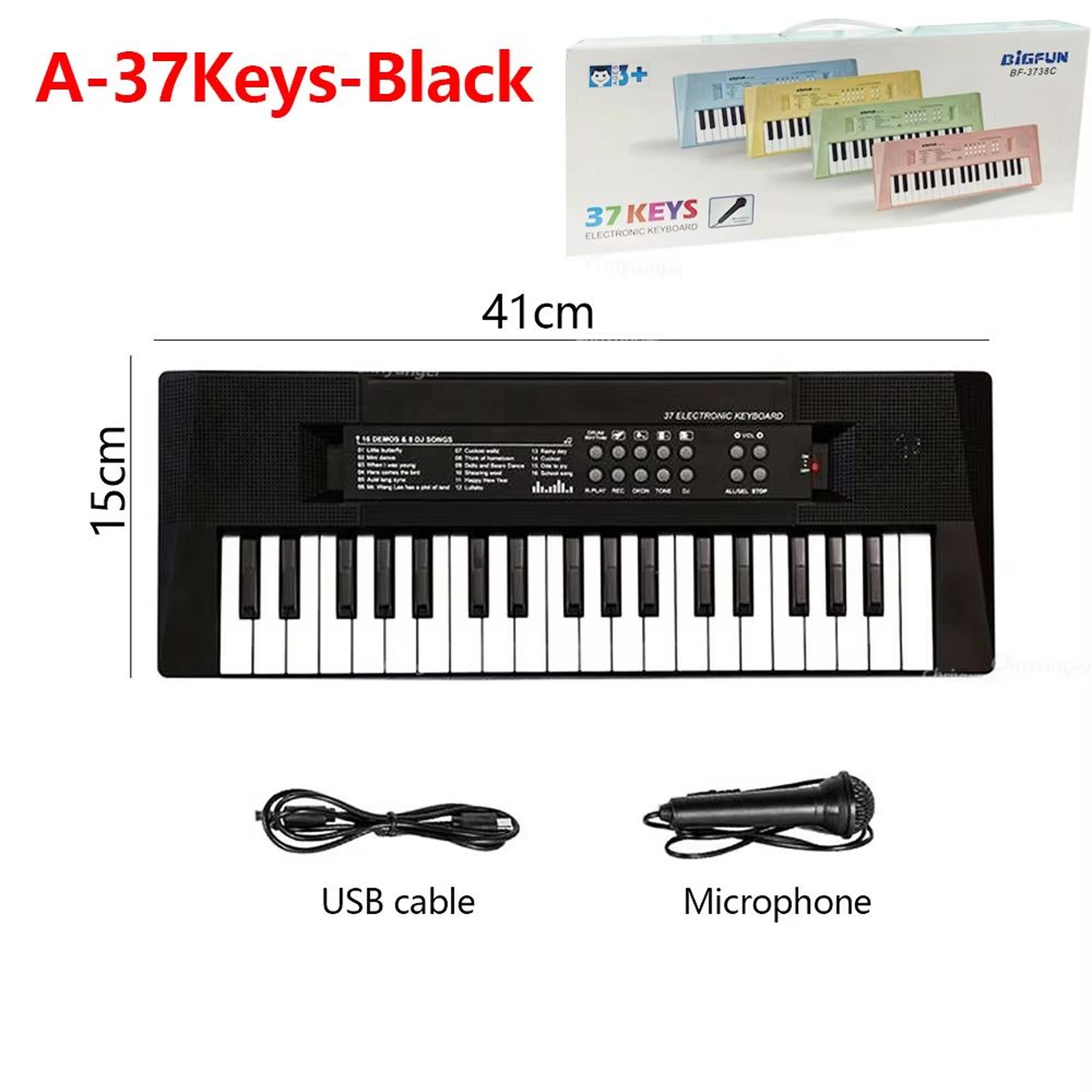 37 Keys Kids Electronic Piano Keyboard With Microphone  Educational Musical Toy For Boys And Girls 12