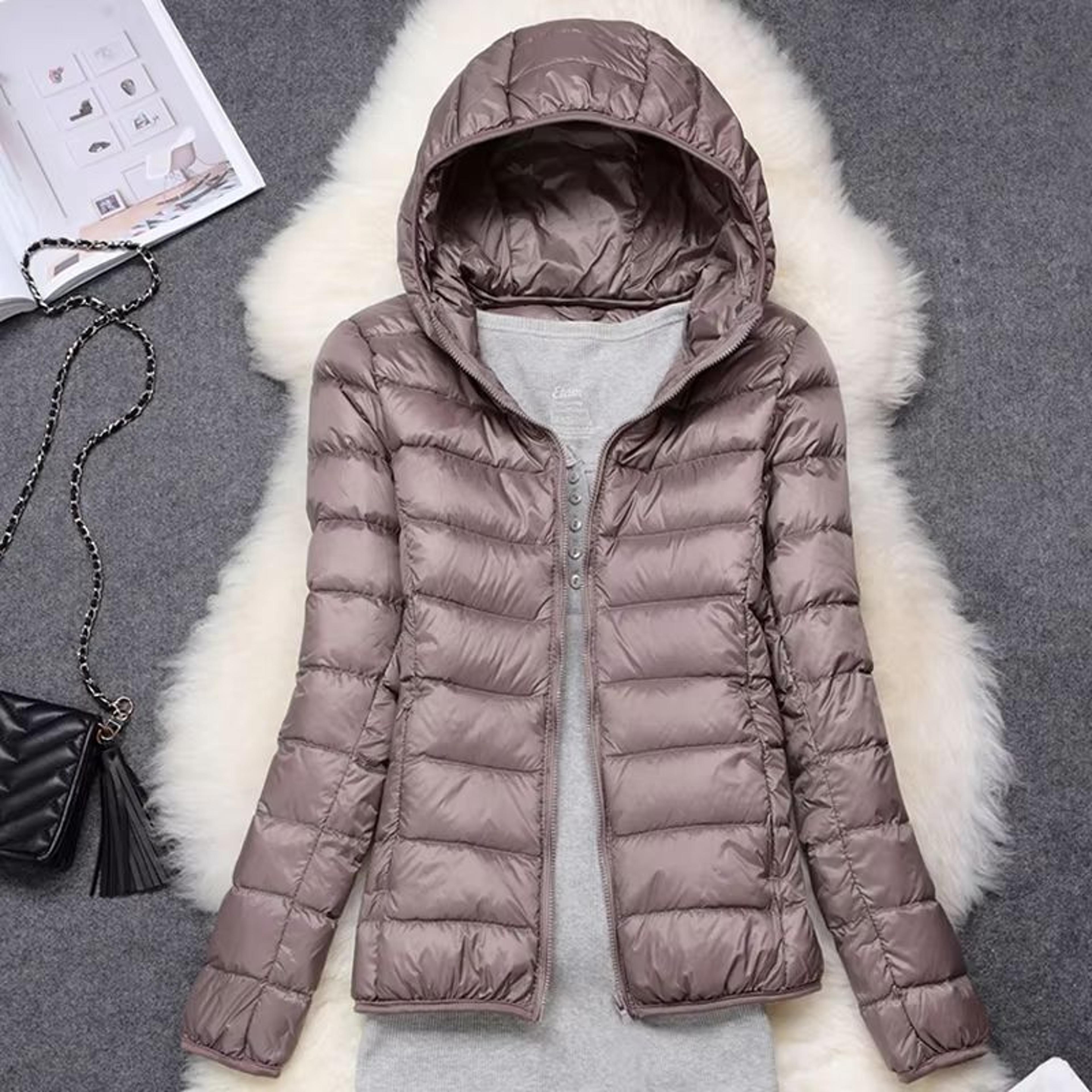 UltraLight Womens Puffer Jacket  Plus Size 5XL7XL Packable Hooded Down Coat For Spring  Autumn 5