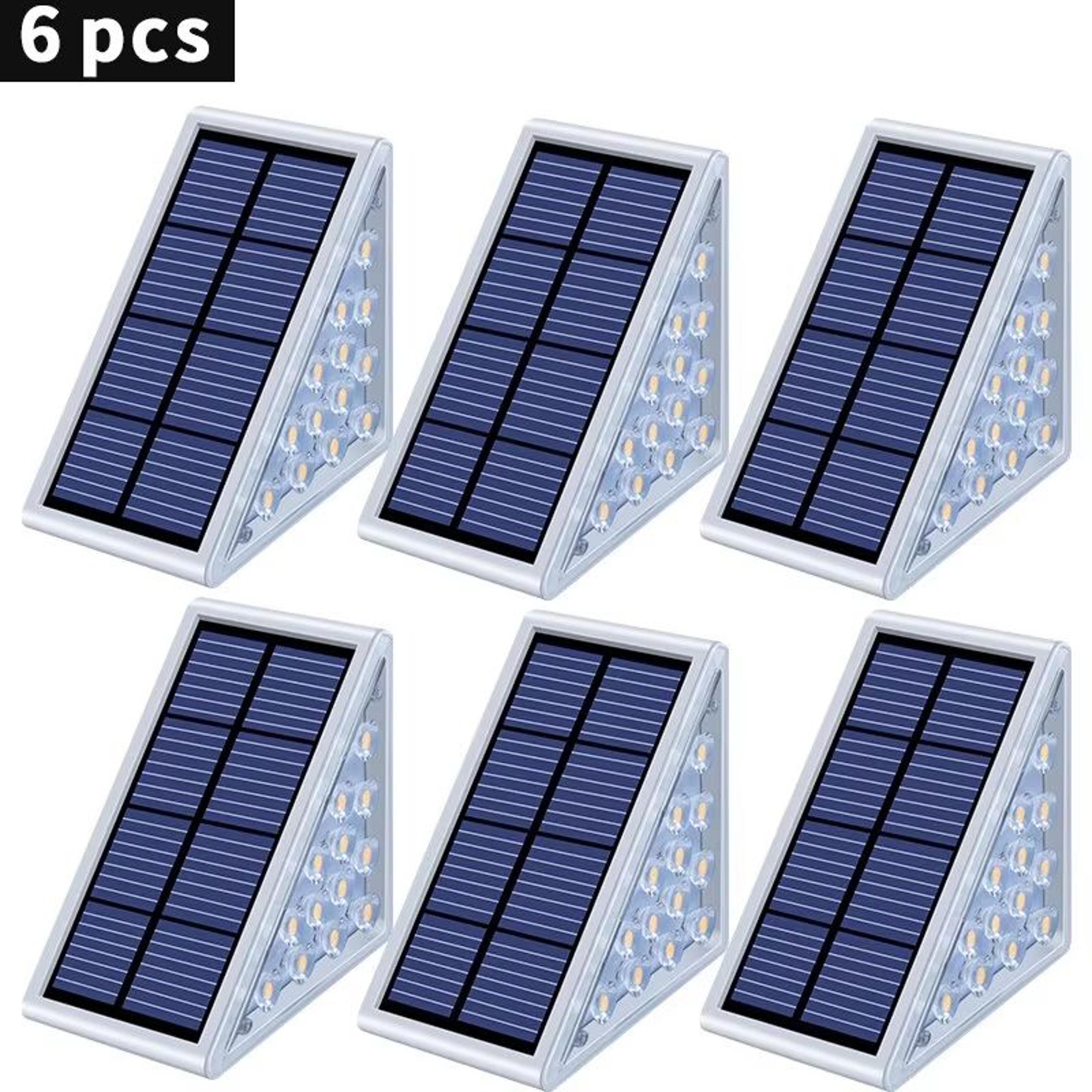 LED Step Lamp Solar Stair Light Outdoor IP67 Waterproof Deck And Pathway Lighting With Anti Theft D 7