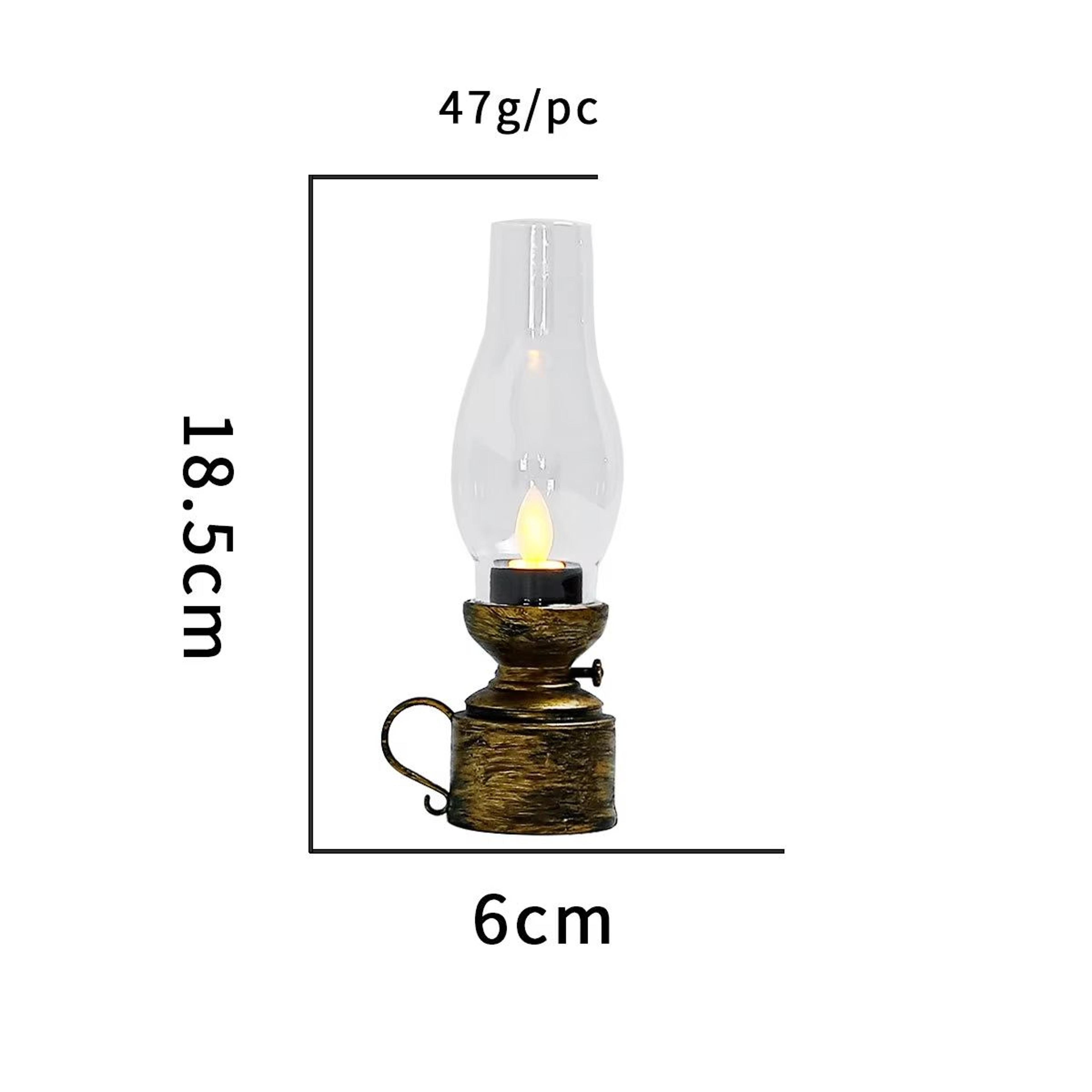Vintage LED Lantern  Retro Hanging Oil Lamp Style Battery Powered Decorative Light For Home And Hol 5