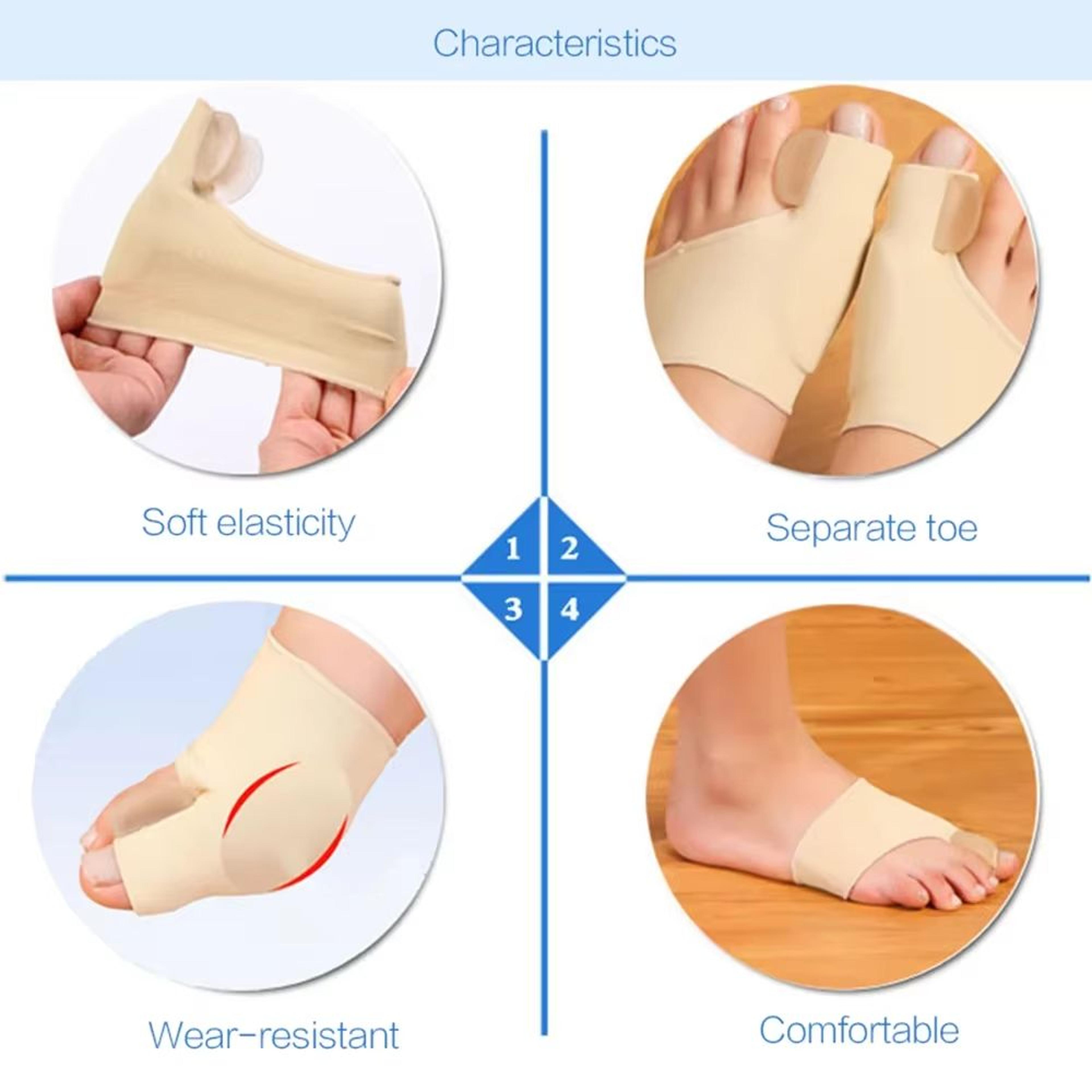 2Pack Bunion Corrector Toe Separators  Hallux Valgus Straightener  Orthopedic Foot Alignment Suppor 4