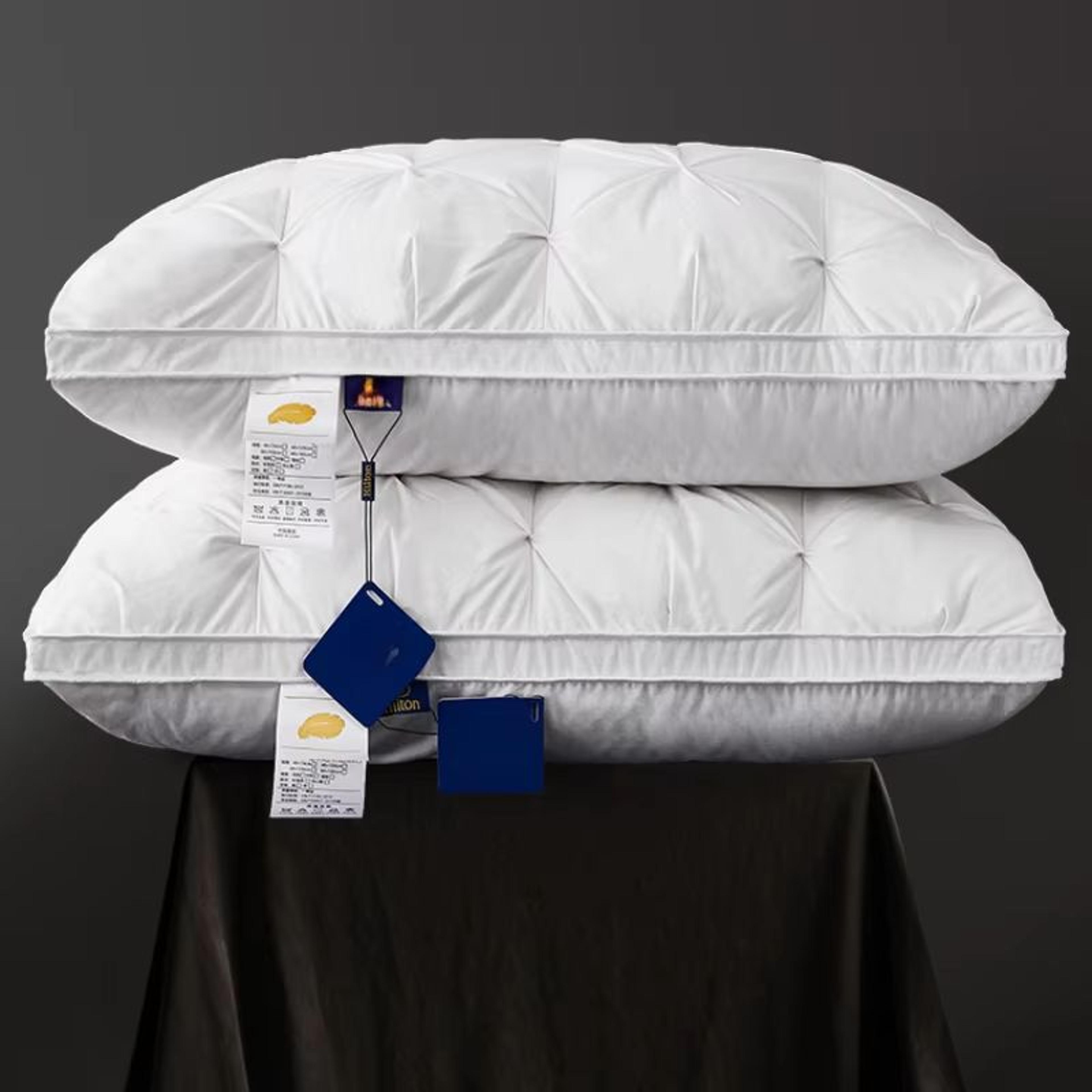 Luxury Goose Down Pillow  95 Fill With Soft Cotton Cover For HotelQuality Sleep 0