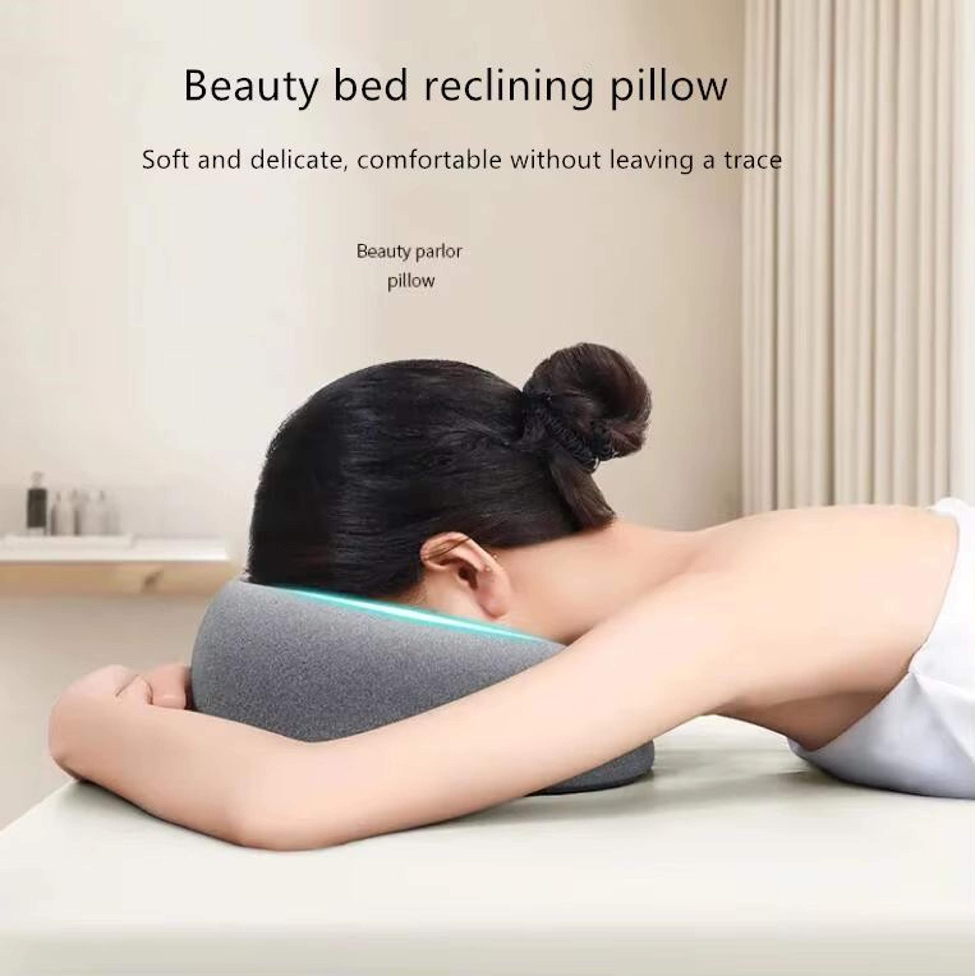 Ergonomic Memory Foam Lying Down Pillow  Breathable Face Rest  Head Support For Massage Beauty And  1