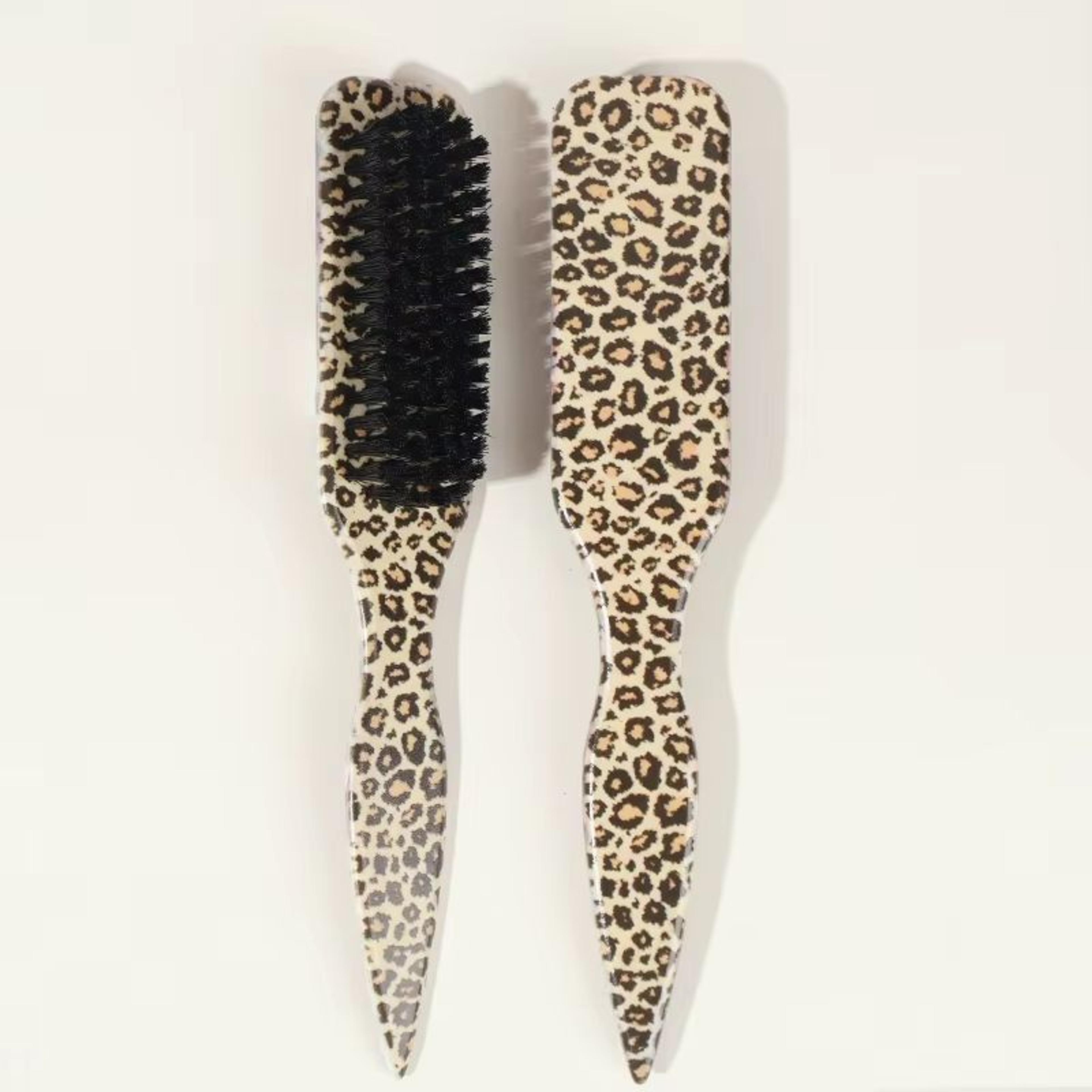 Boar Bristle Slick Back Hair Brush  Sleek Ponytail Bun  Flyaway Smoothing Tool For Edges And Baby H 2