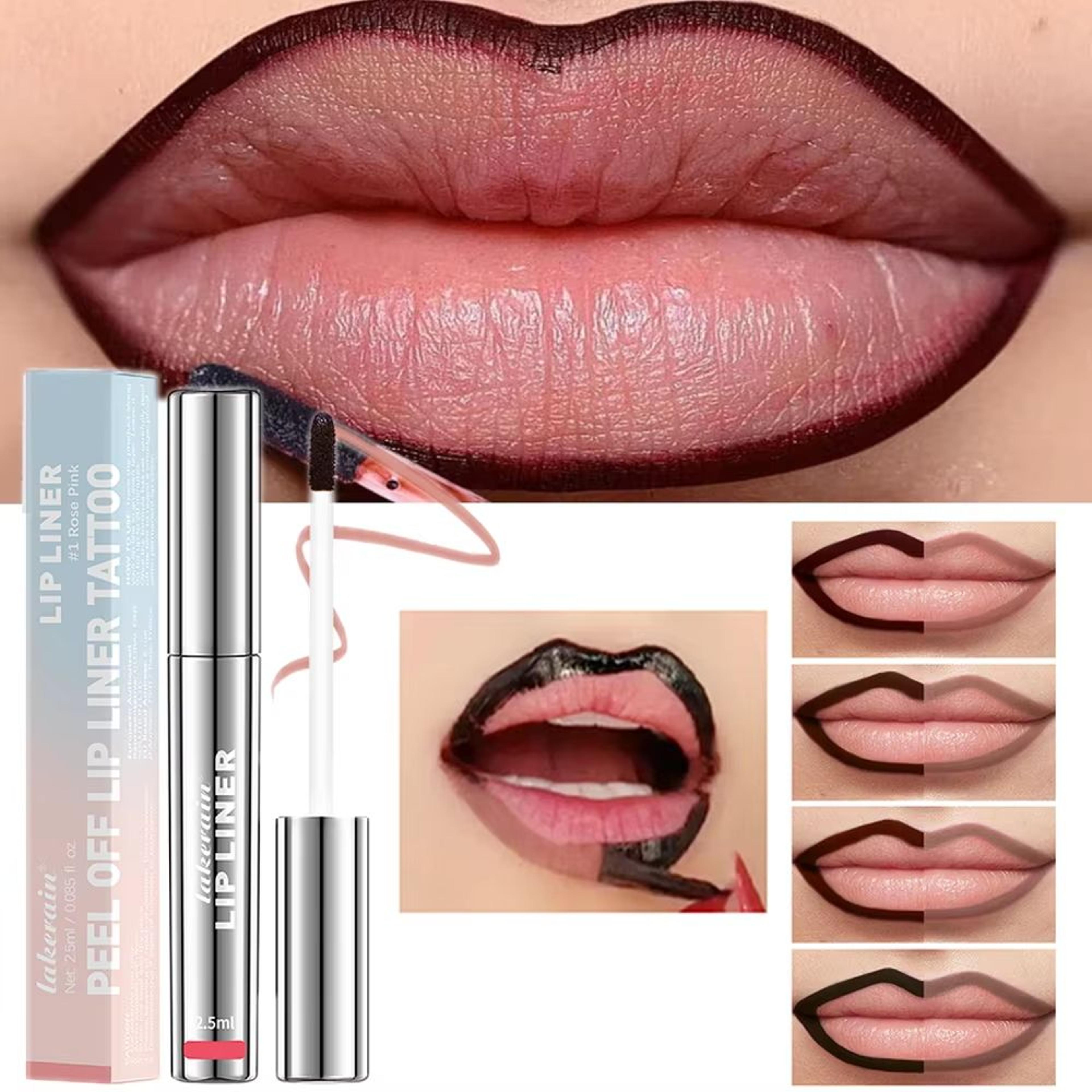 Peel Off Tattoo Lip Tint  Waterproof LongLasting Matte Lip Stain  Lip Liner For Bold Defined Color 0