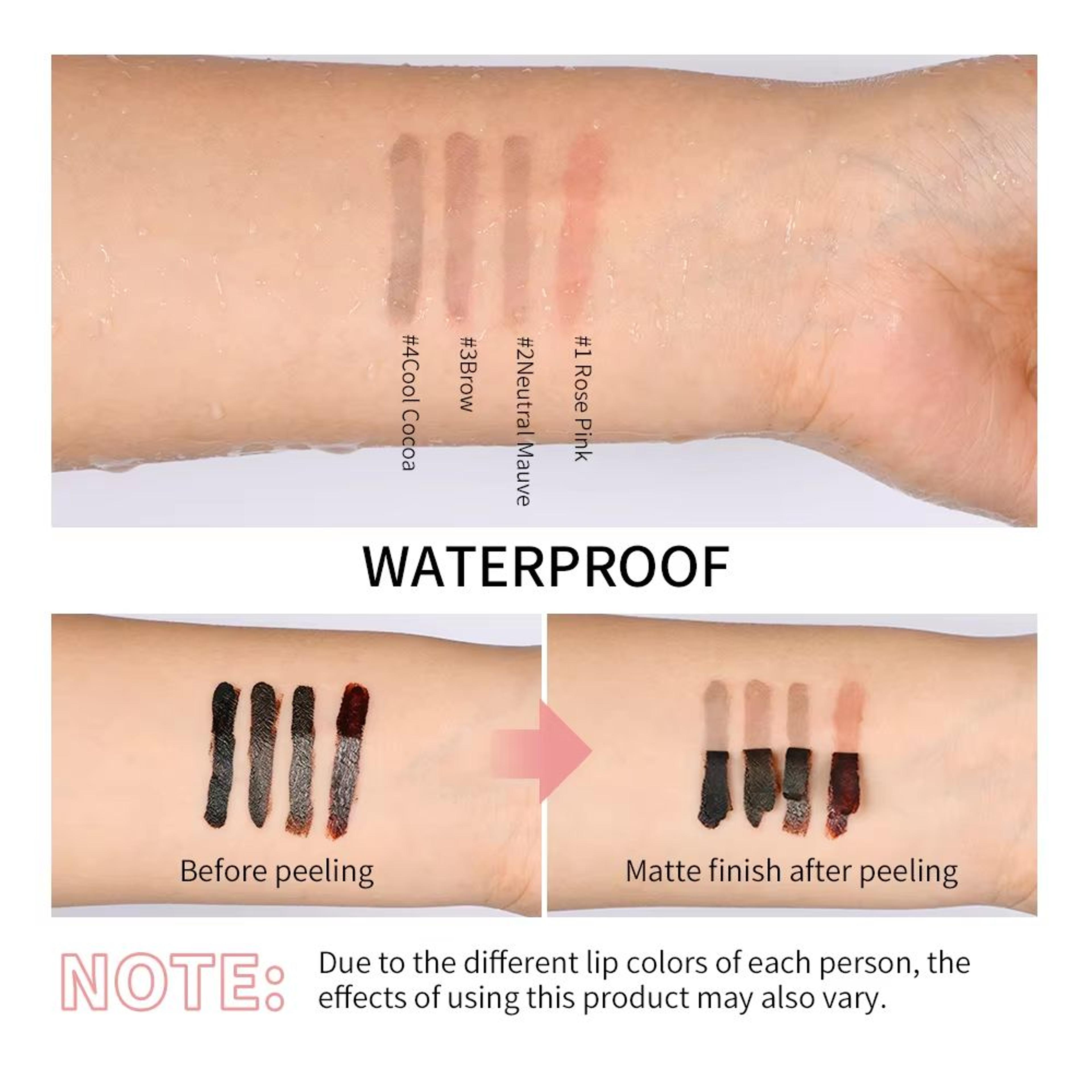 Peel Off Tattoo Lip Tint  Waterproof LongLasting Matte Lip Stain  Lip Liner For Bold Defined Color 5