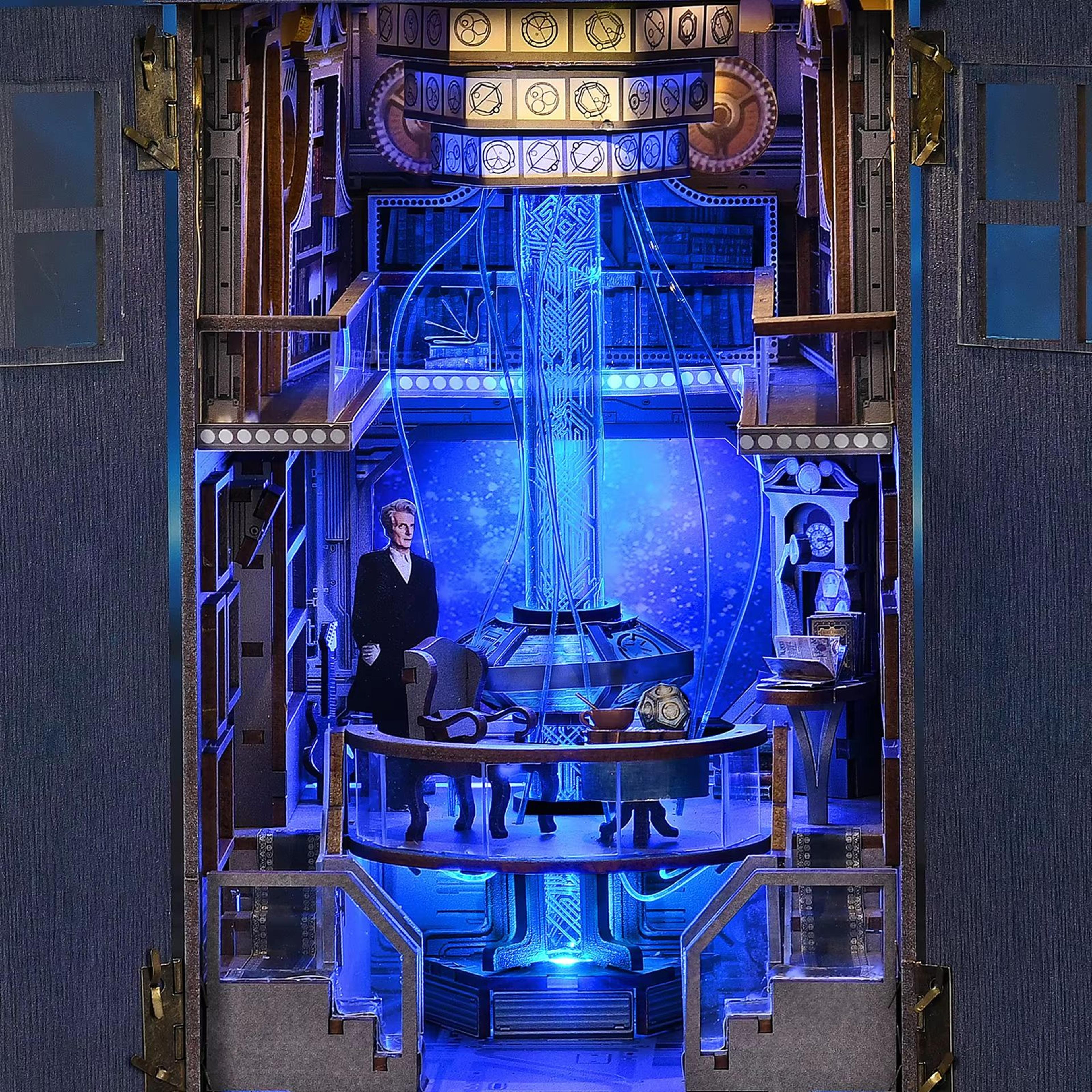 Doctor Who TARDIS Book Nook Kit  3D DIY Wooden Puzzle Bookshelf Insert  Handmade Model Decoration 4