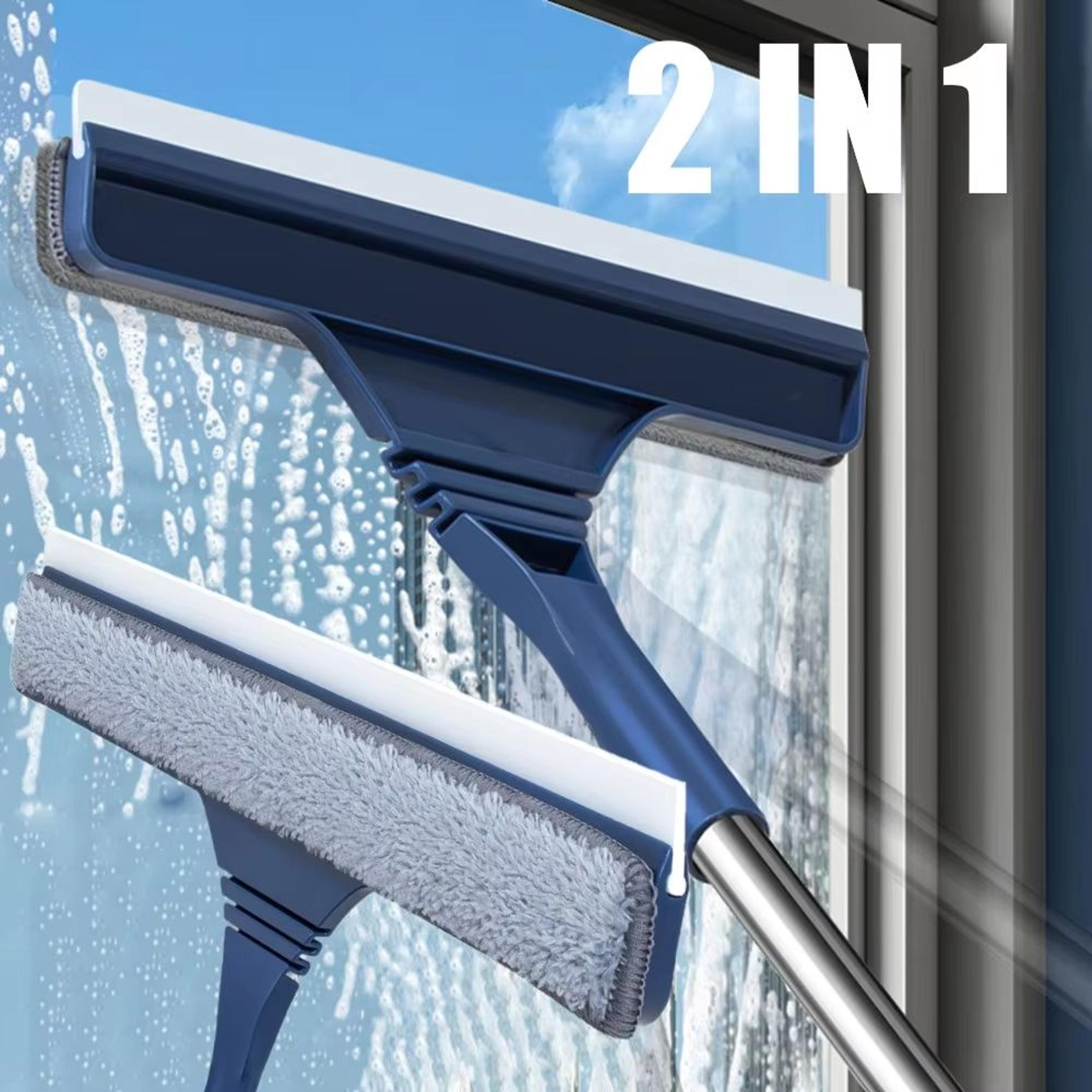 2in1 Window Cleaner  Screen Brush  Telescopic Magic Broom Long Handle Window Wiper And Mop Squeegee 0