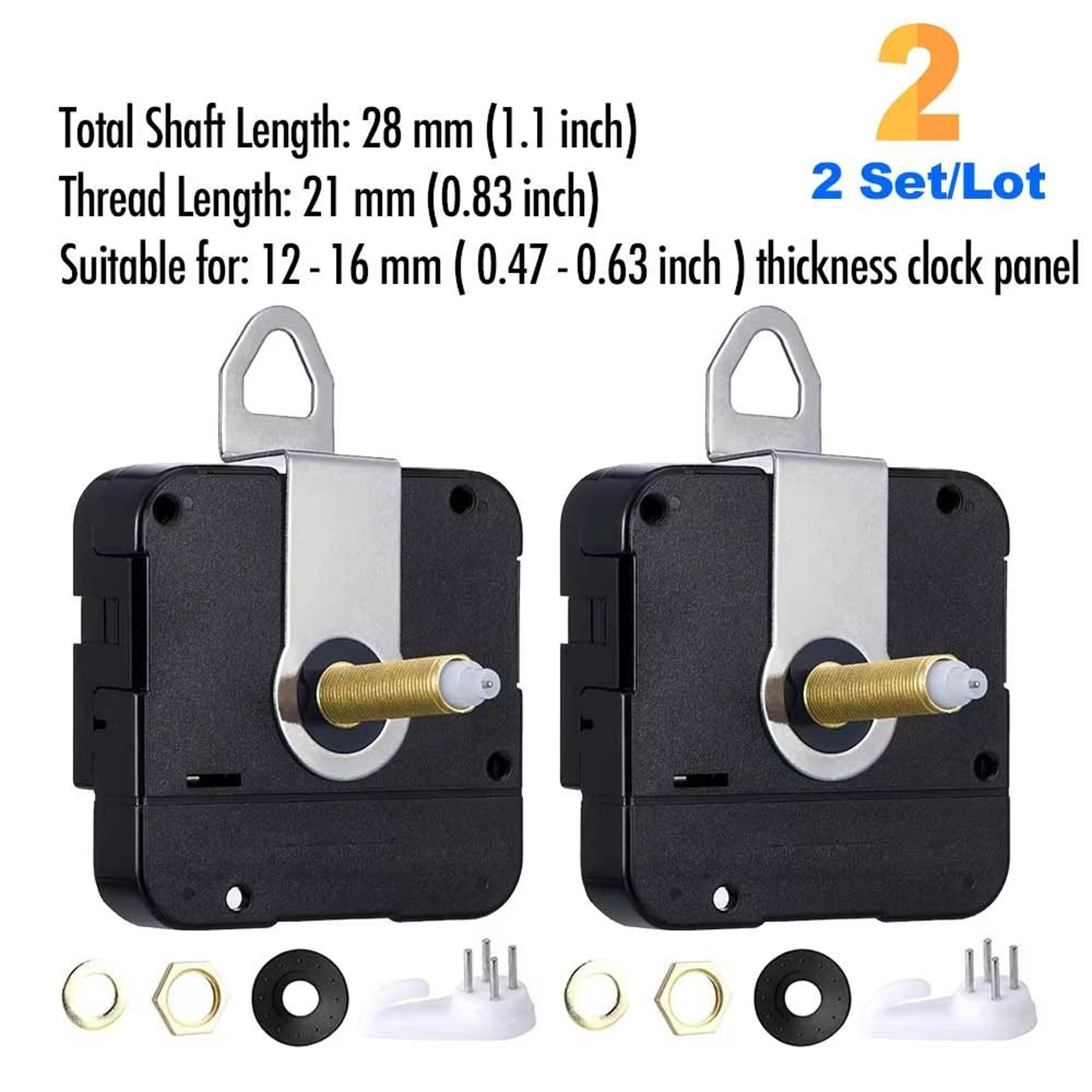 DIY Quartz Clock Movement Kit  Silent Wall Clock Mechanism With Long Shaft 12