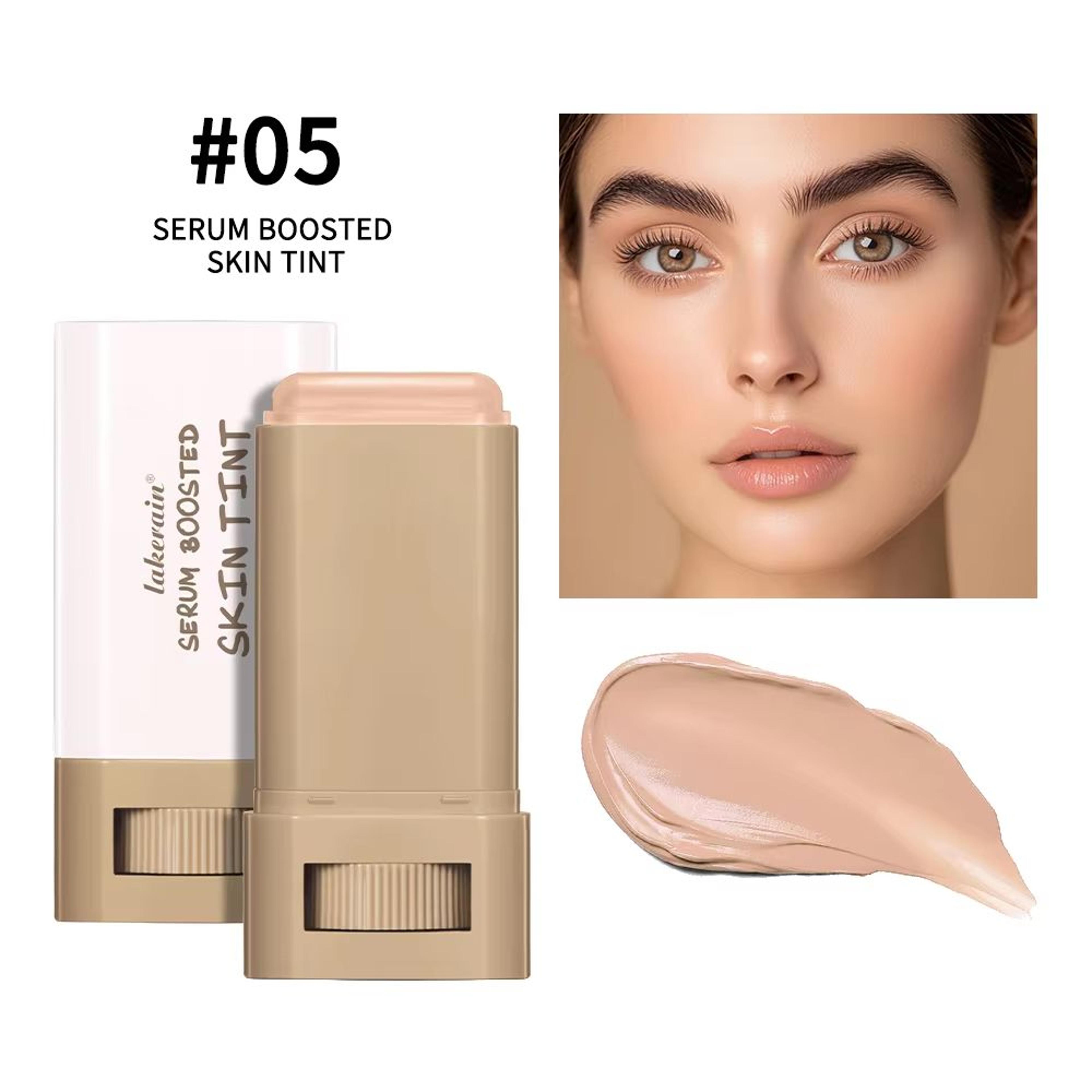 SerumBoosted Foundation Stick  High Coverage Hydrating Balm Skin Tint For Smooth Plump  Radiant Fin 11
