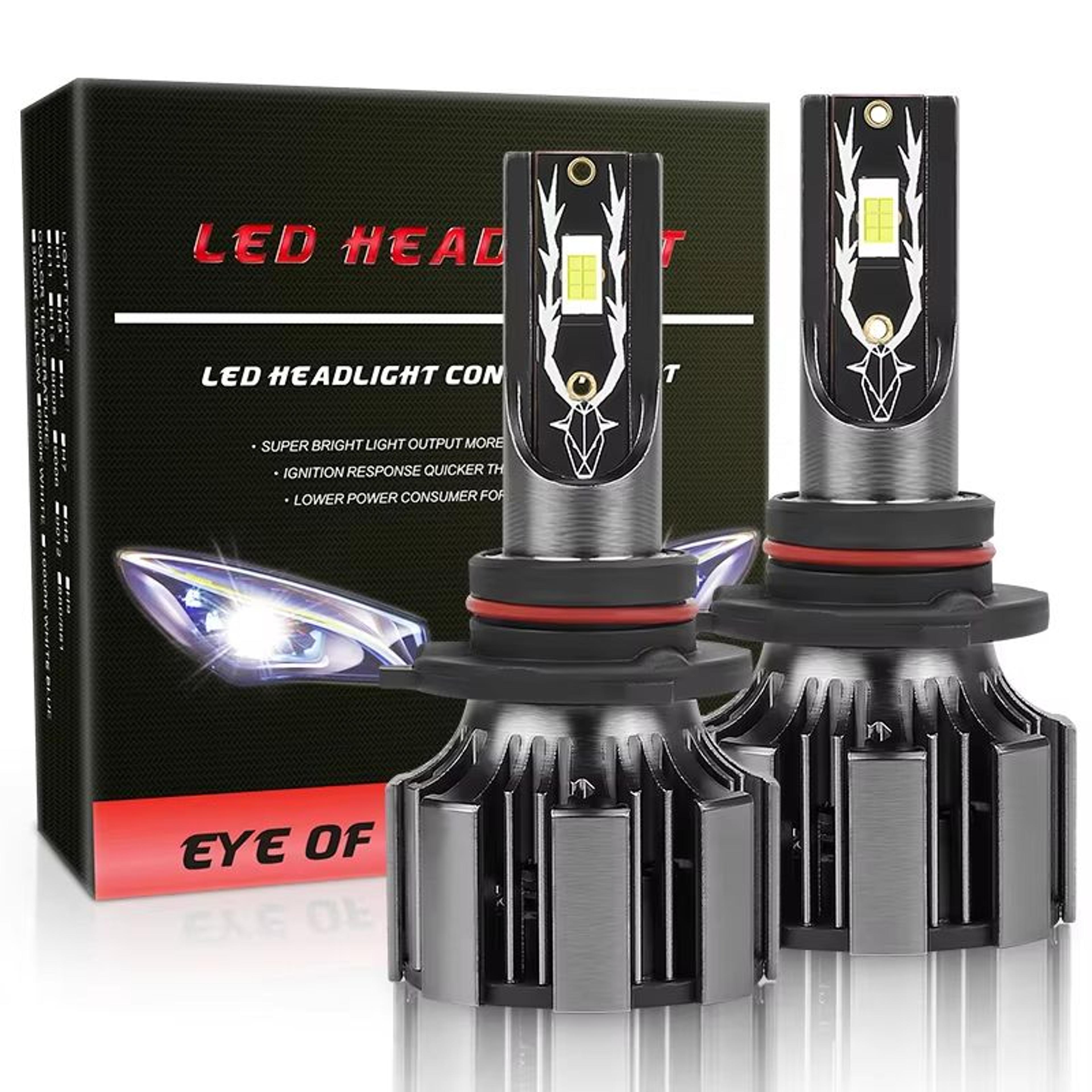 Super Bright LED Headlight Bulbs  120W 25000LM CSP Auto Headlamp  Fog Light 6