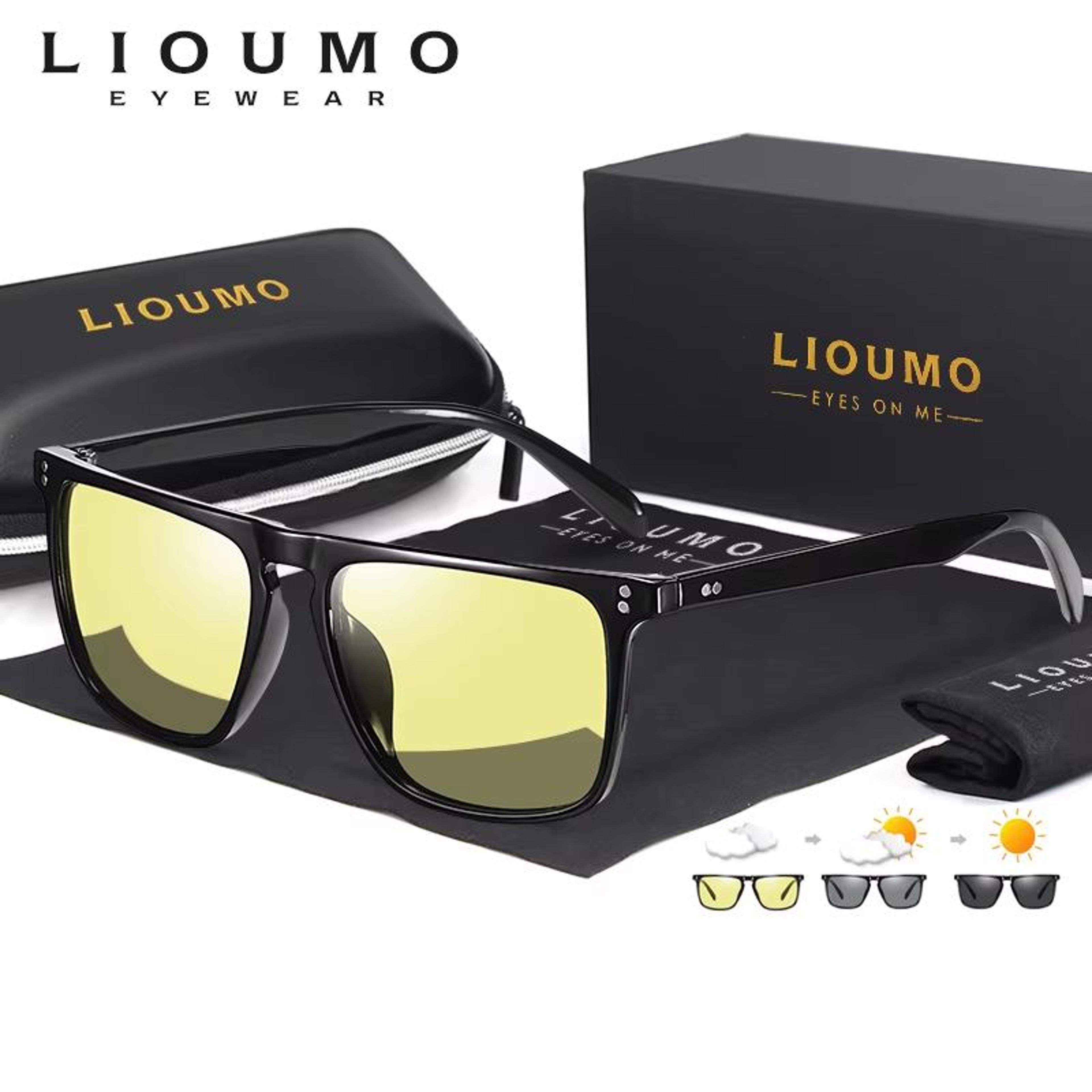 Square Photochromic Sunglasses  Polarized Mens  Womens Driving Glasses With Day Night Vision 1