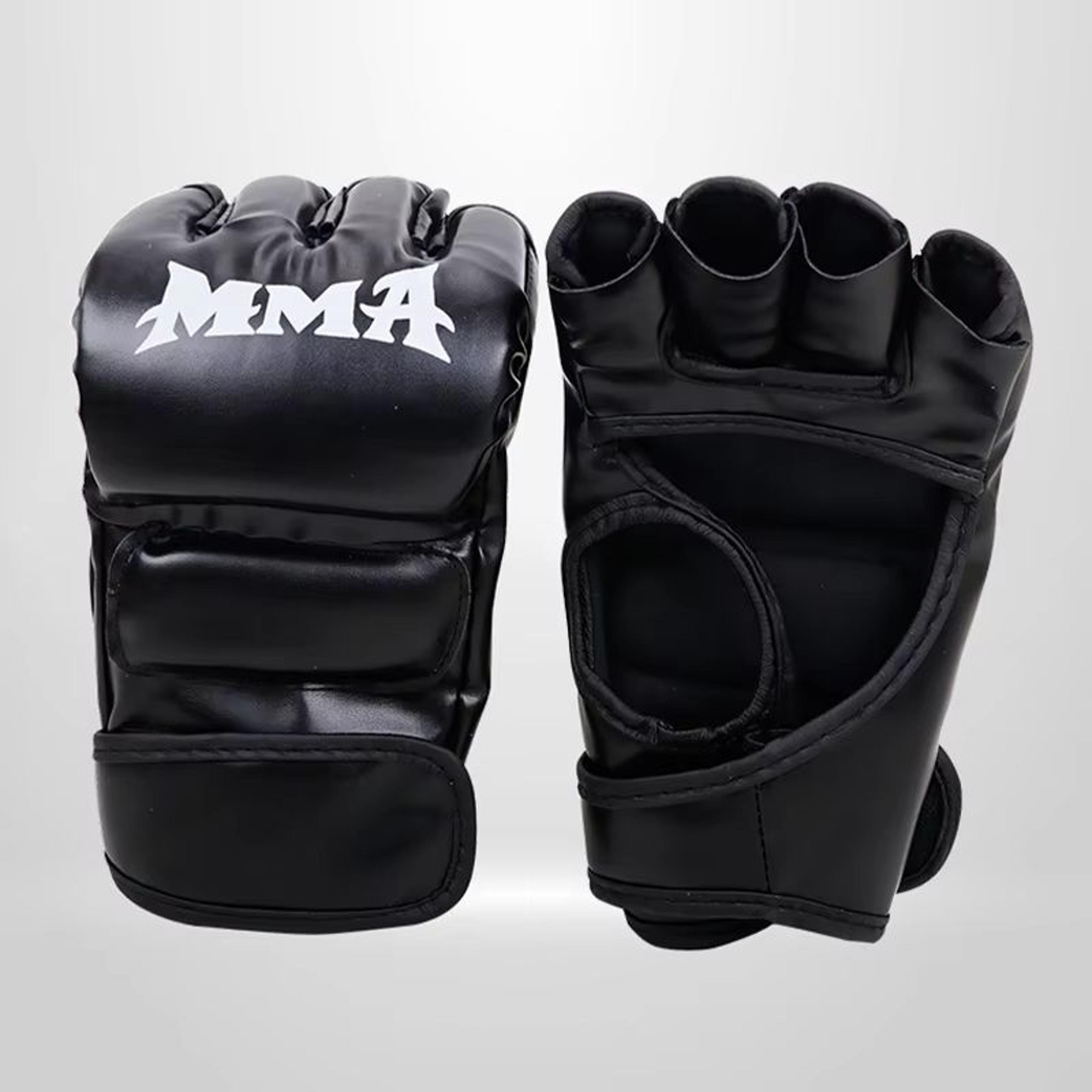 Professional HalfFinger Boxing Training Gloves  Leather Padded Gloves For Sandbag MMA  Sanda Practi 2