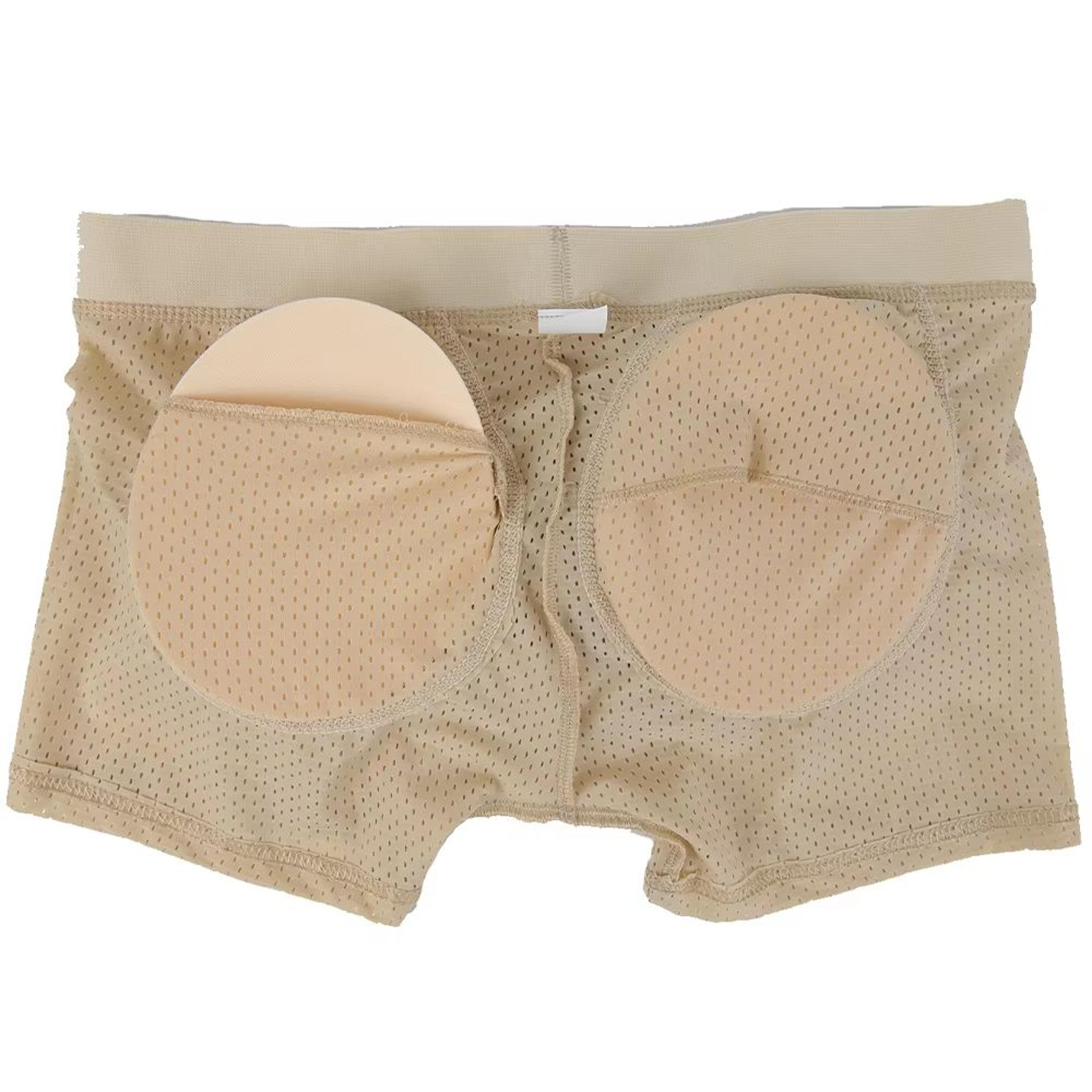 Mens Removable Buttocks Body Shaper Shorts  Hip Lift Boxer Briefs With Breathable QuickDrying Suppo 5