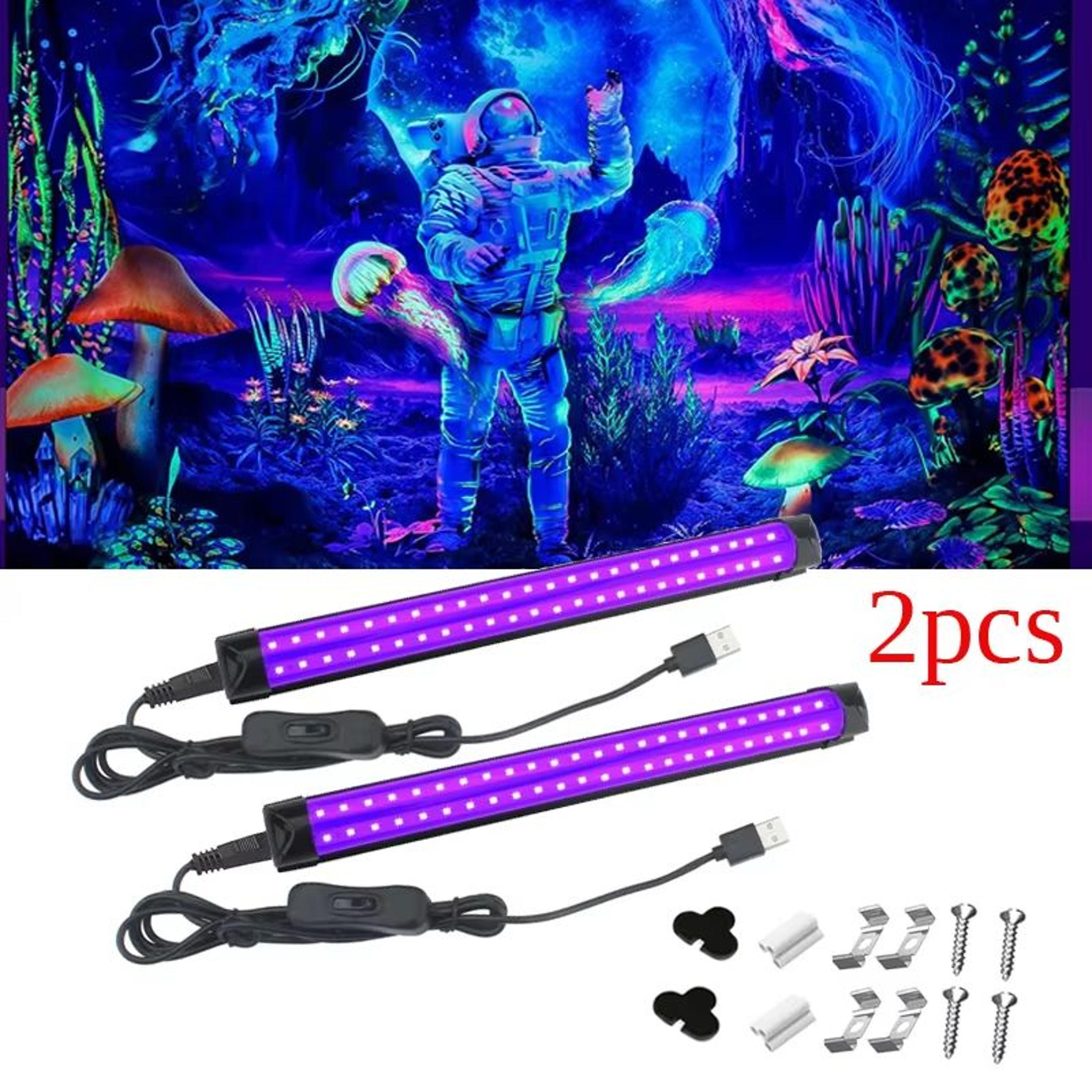 USB Black Light Bar  10W 395nm UV LED Lamp For Halloween Parties Clubs  Decoration 1